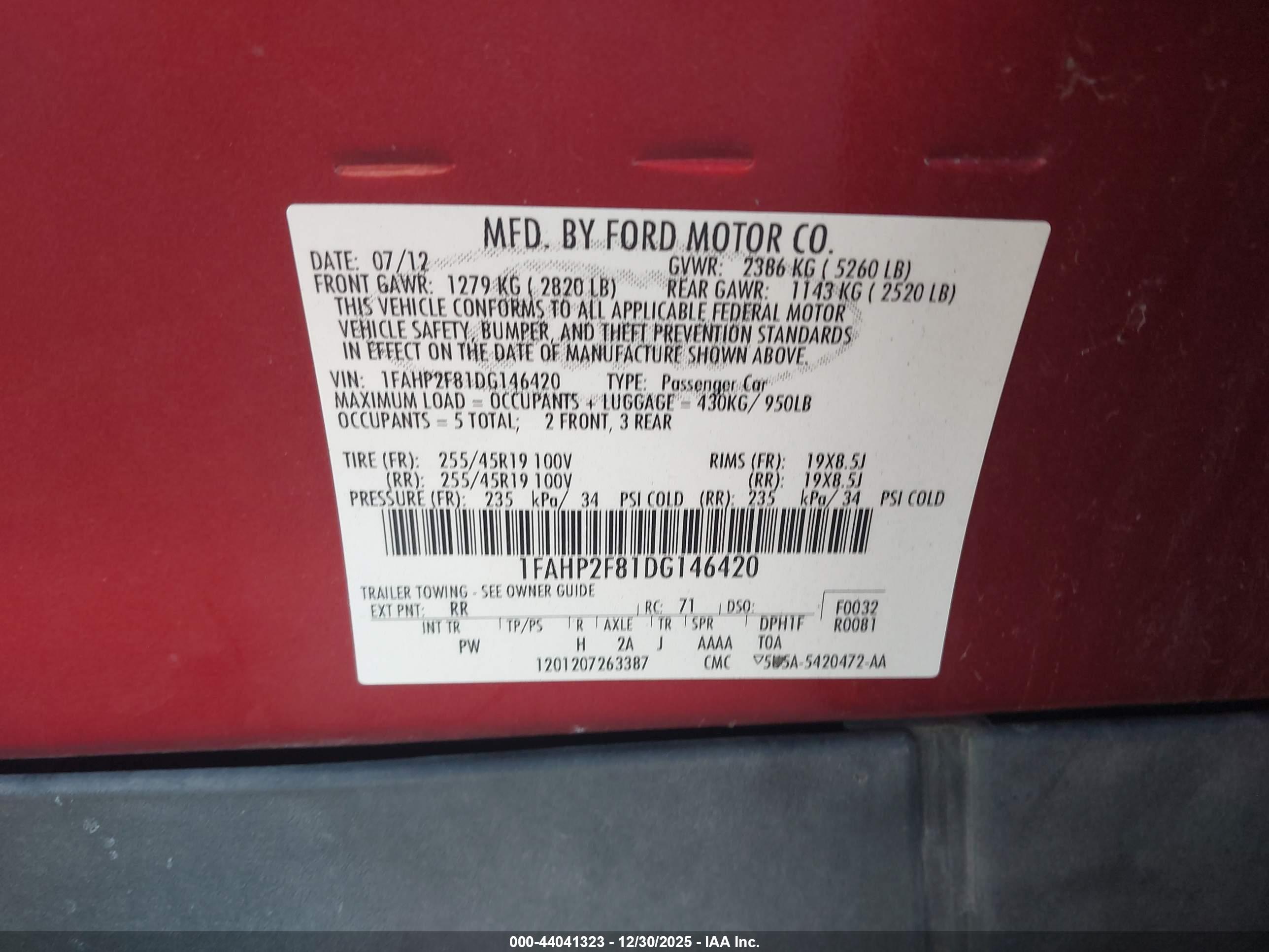 FORD TAURUS image 9