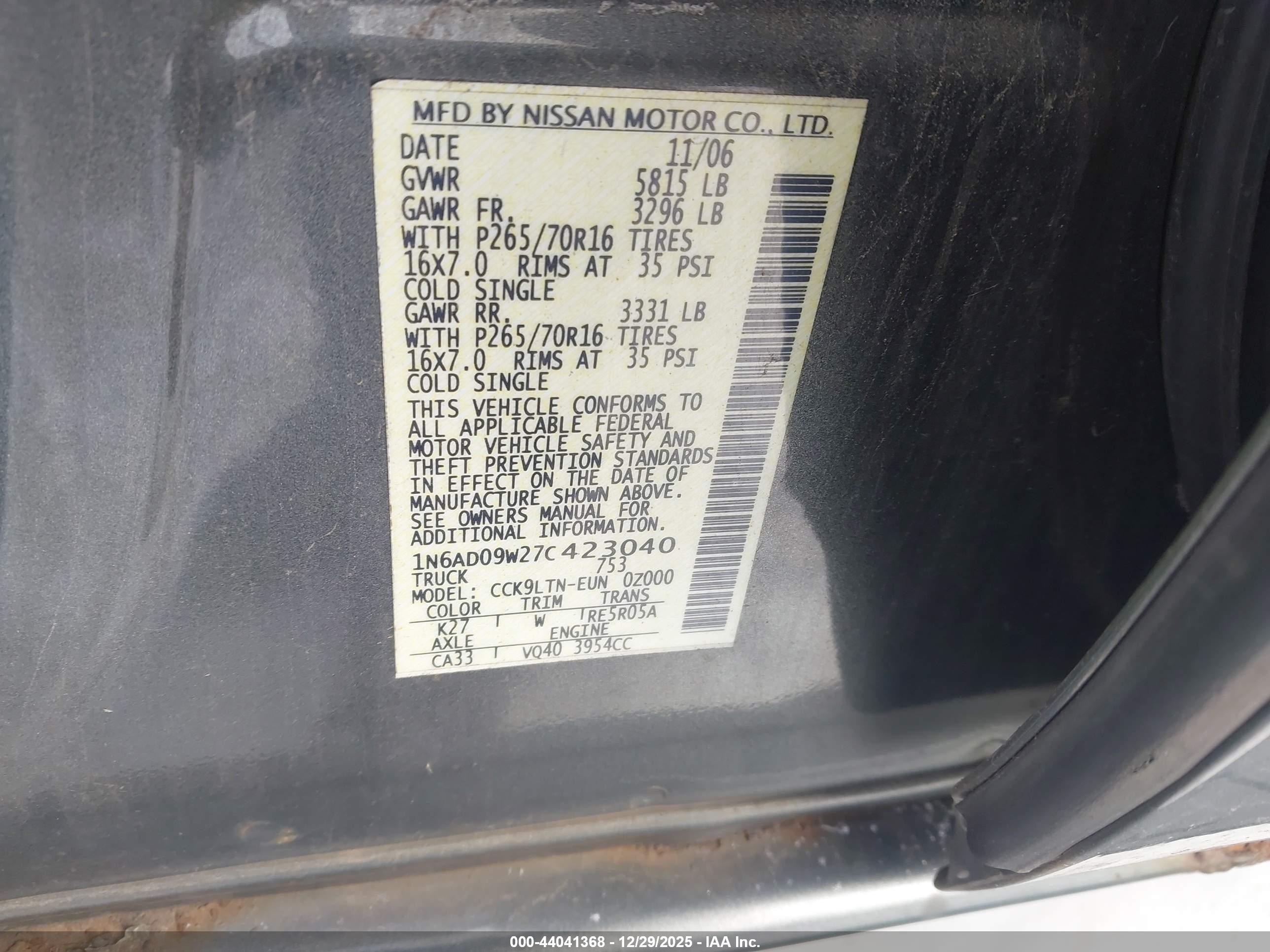 NISSAN FRONTIER image 9