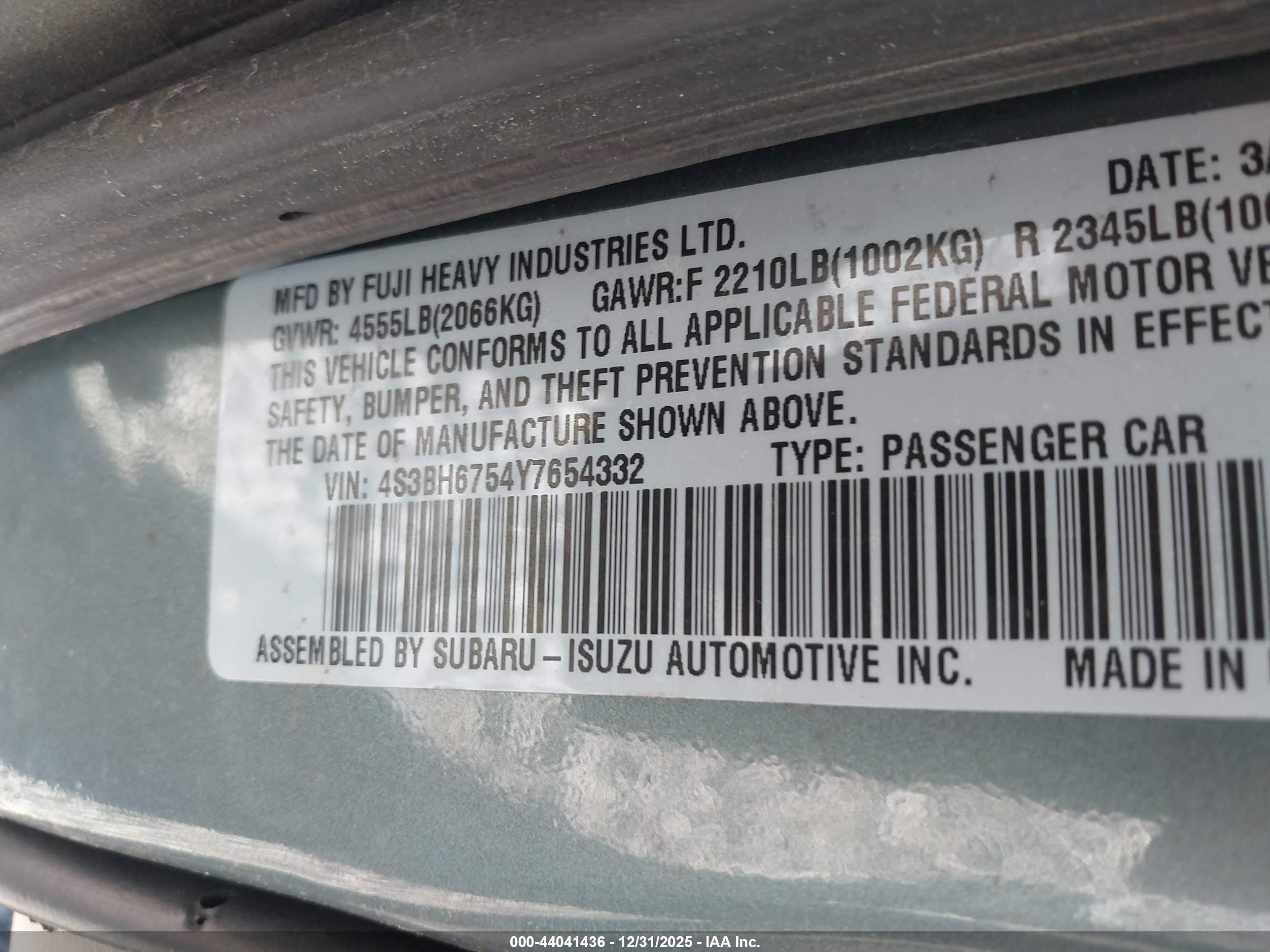 SUBARU OUTBACK image 9