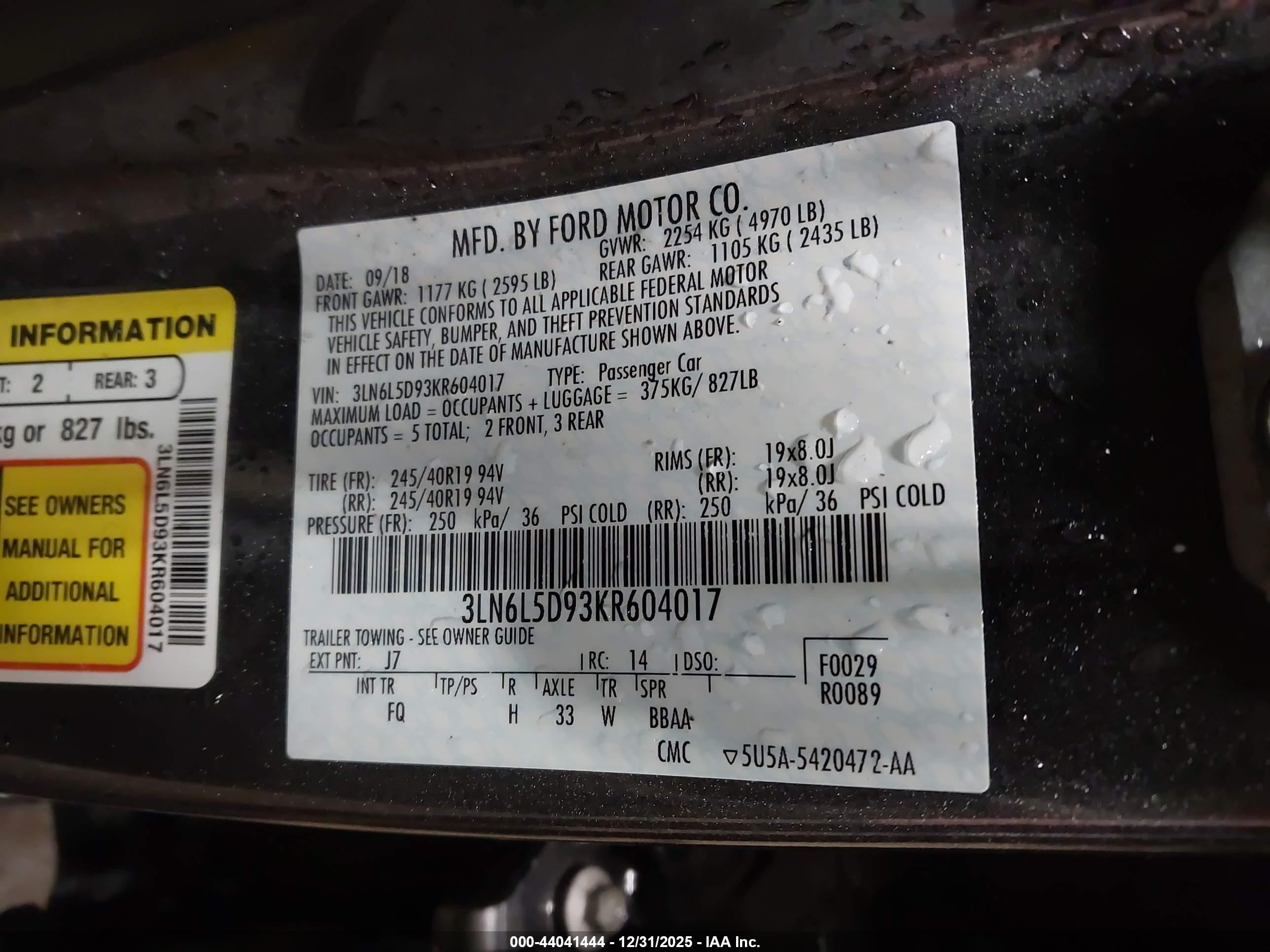 LINCOLN MKZ image 9