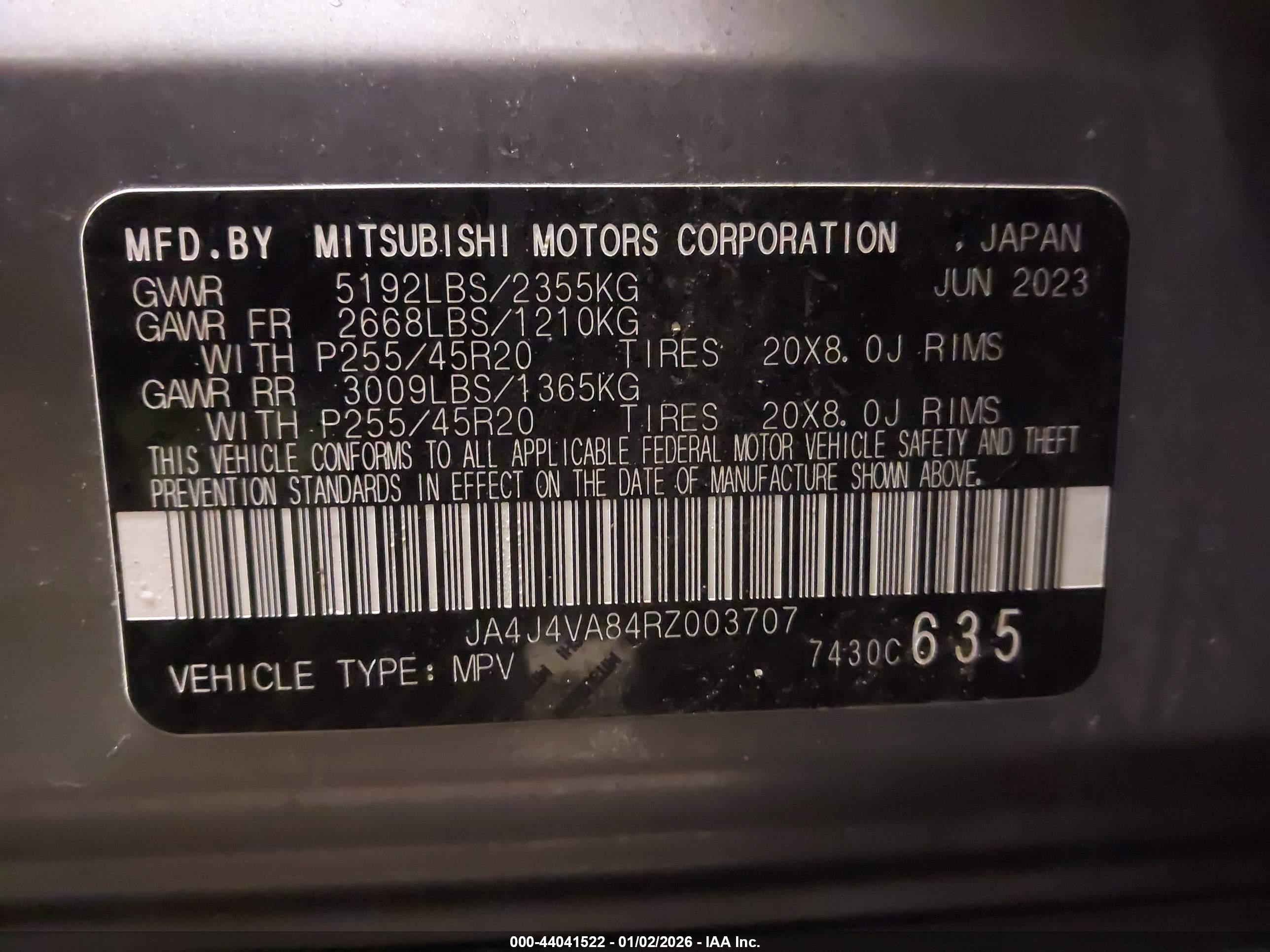 MITSUBISHI OUTLANDER image 9