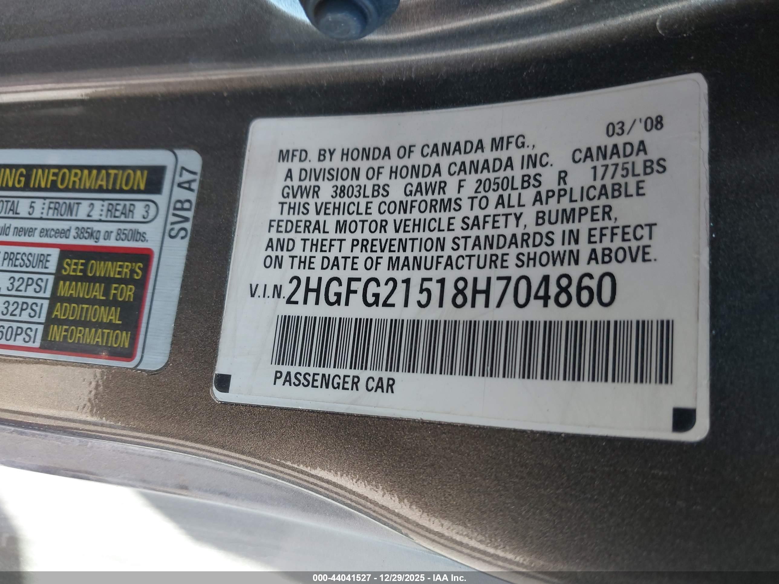 HONDA CIVIC image 9