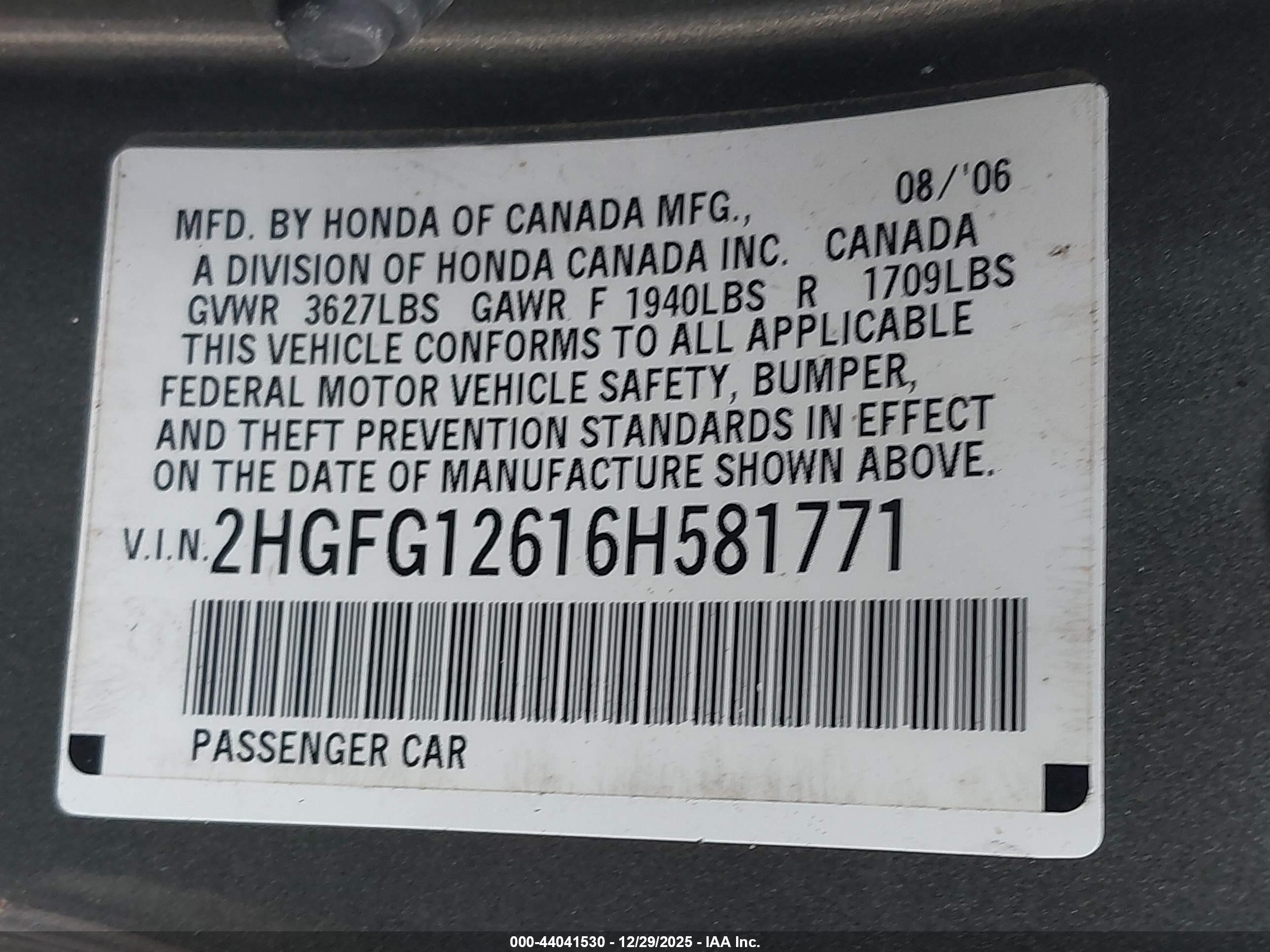 HONDA CIVIC image 9
