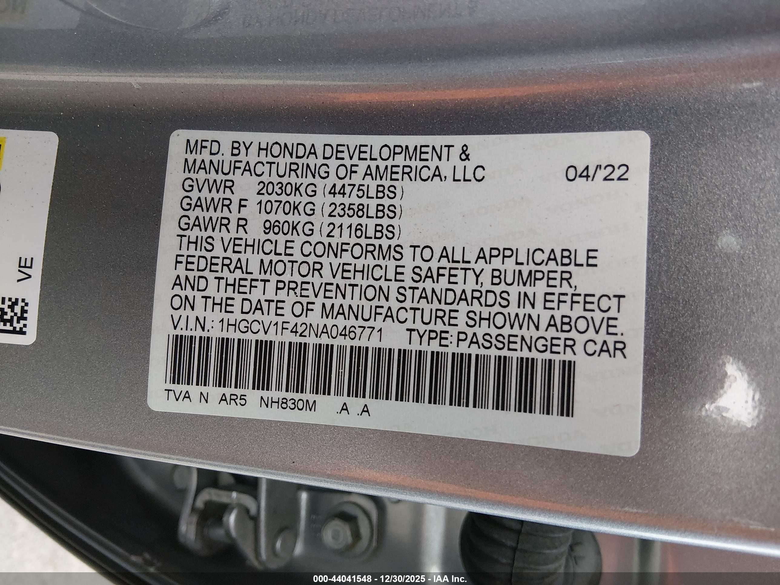 HONDA ACCORD image 9