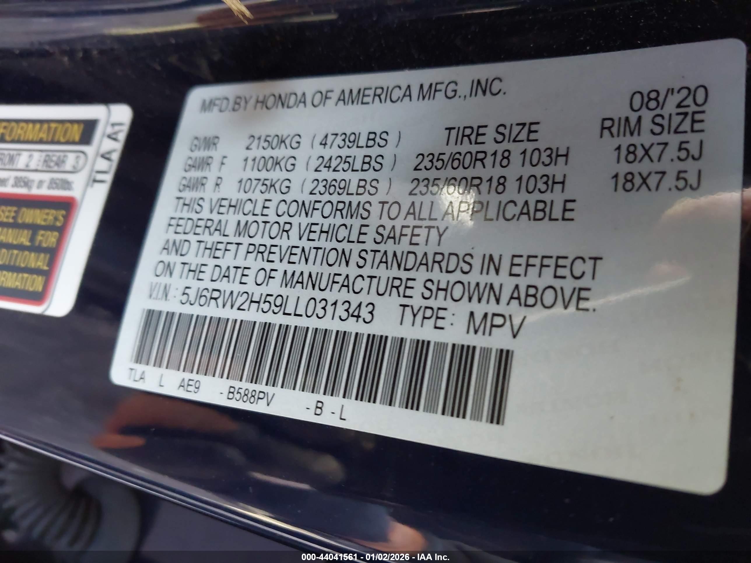 HONDA CR-V image 9