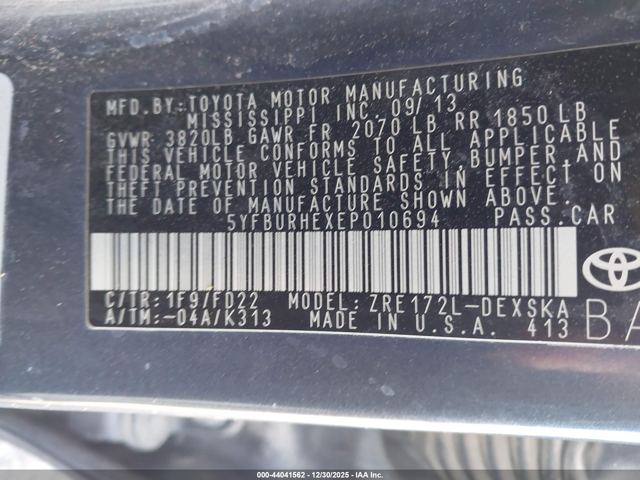 TOYOTA COROLLA image 9