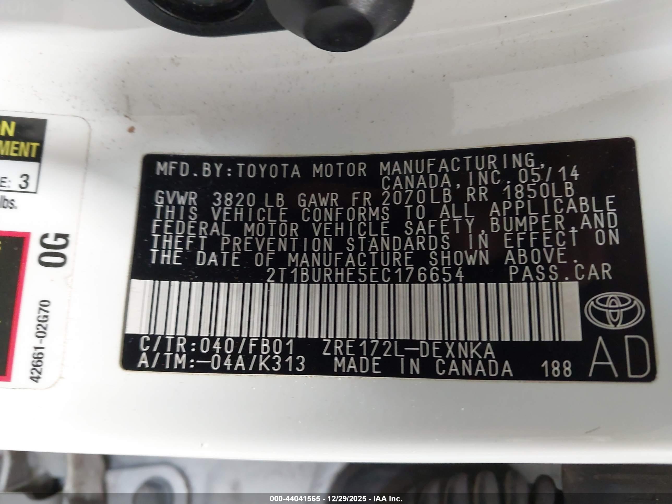 TOYOTA COROLLA image 9