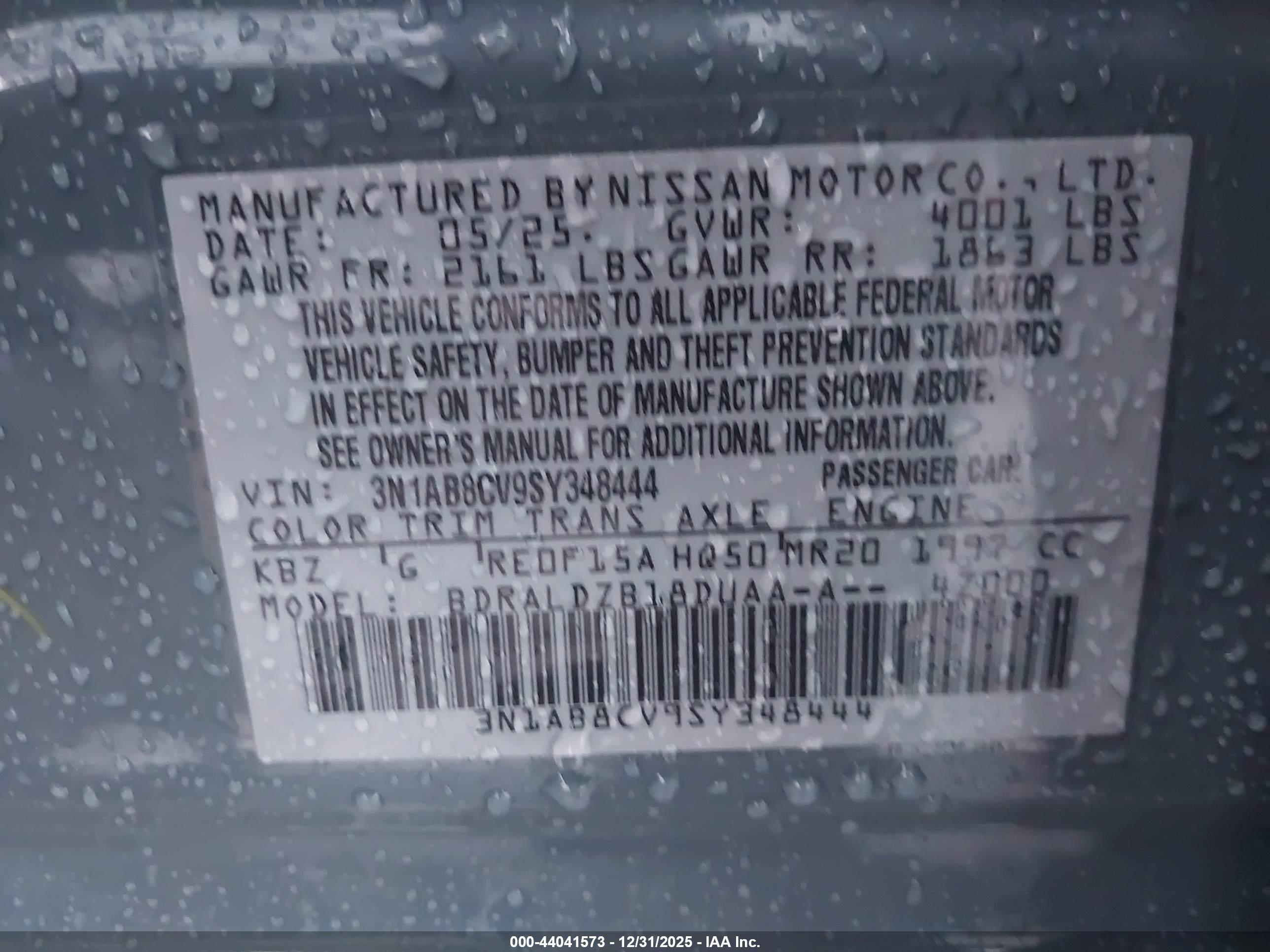 NISSAN SENTRA image 9