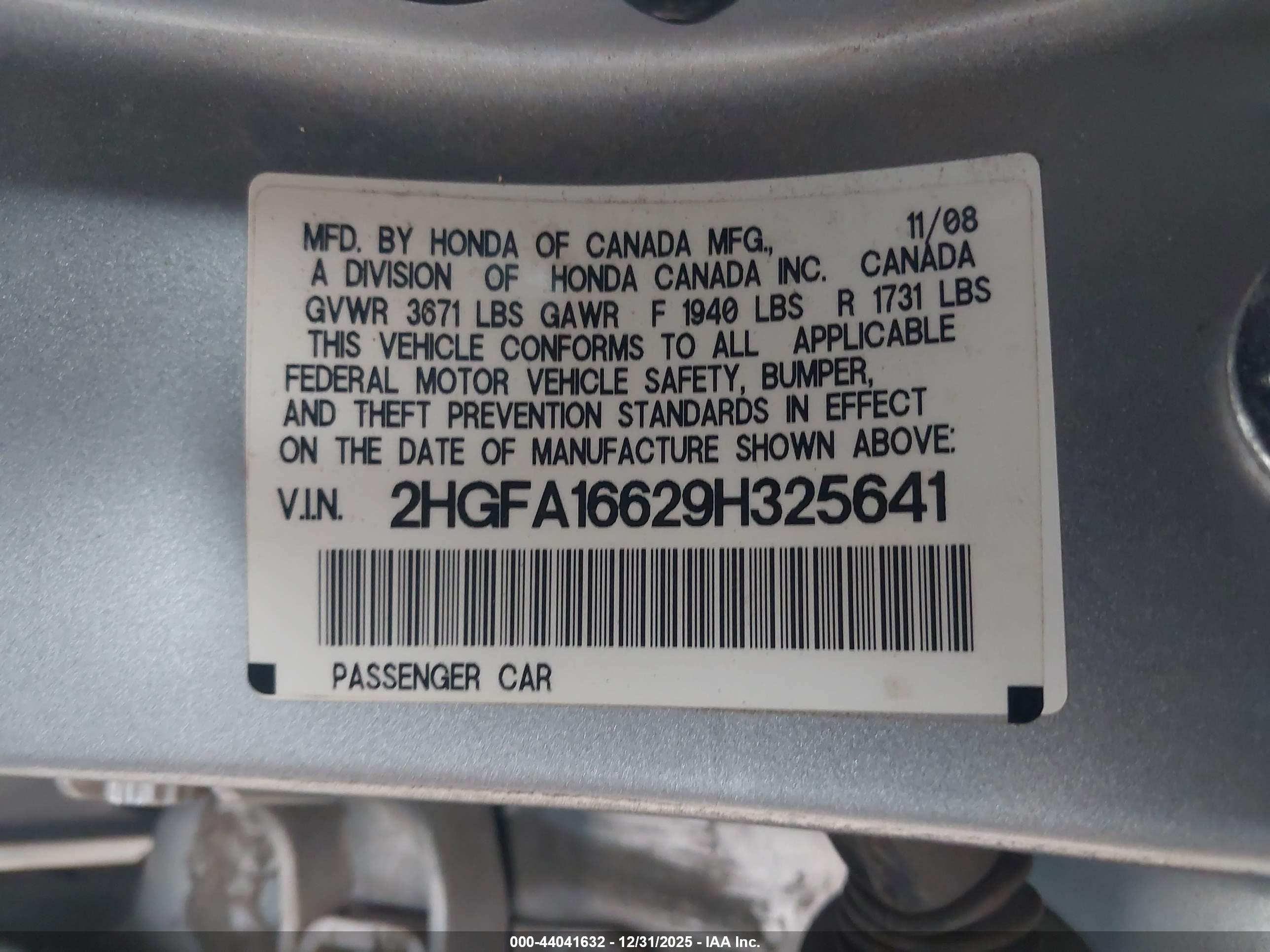 HONDA CIVIC image 9