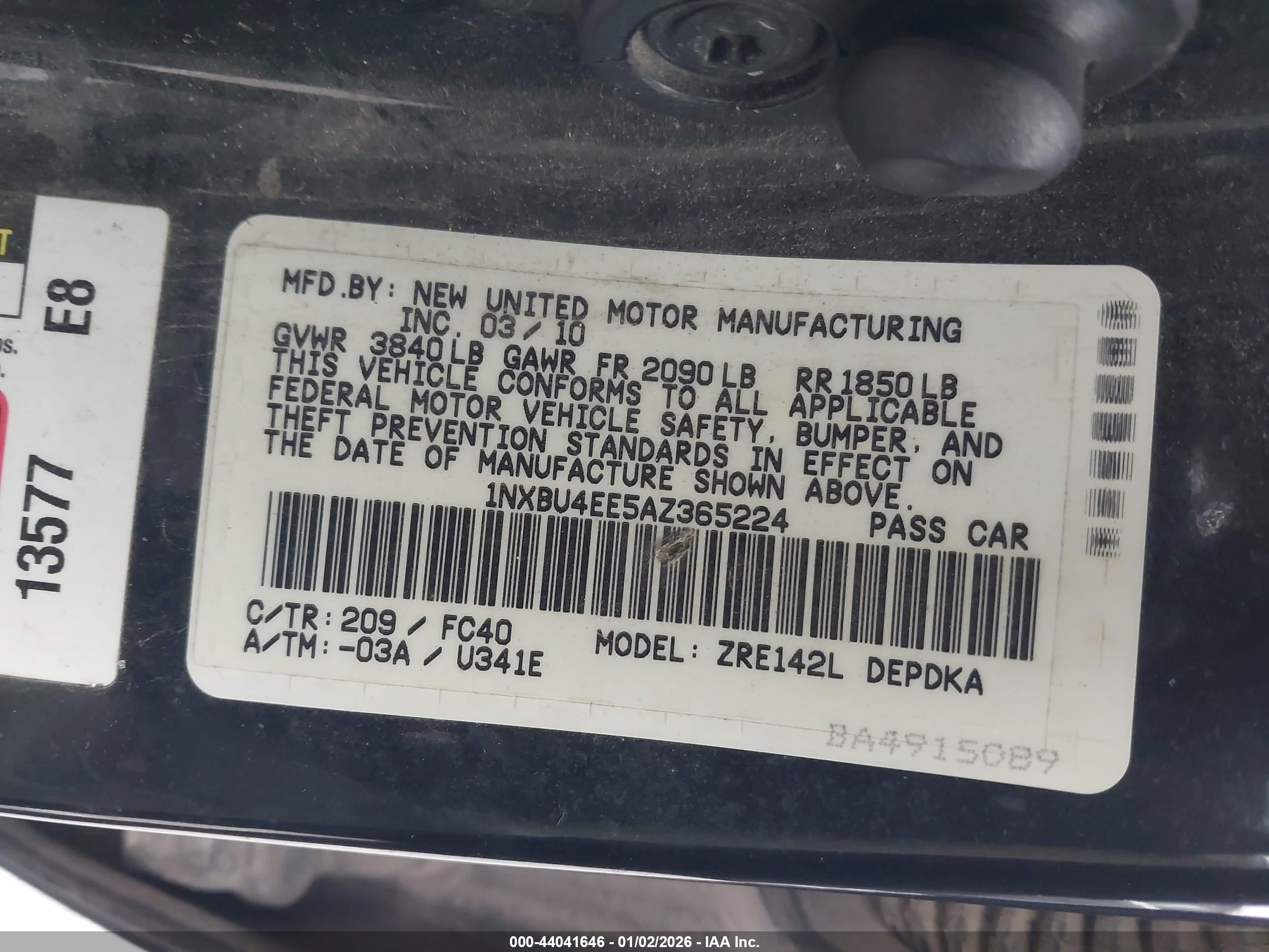 TOYOTA COROLLA image 9