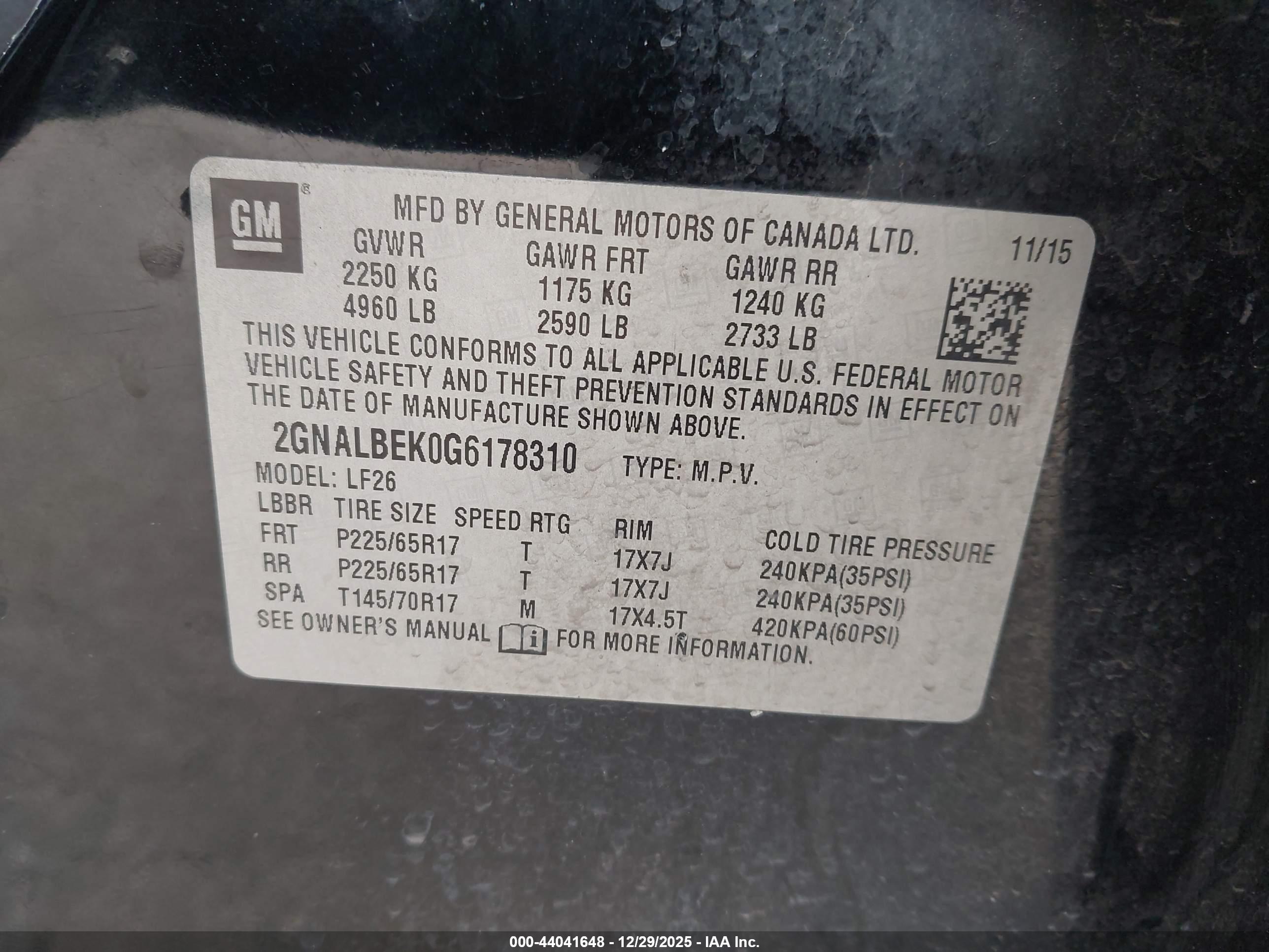 CHEVROLET EQUINOX image 9