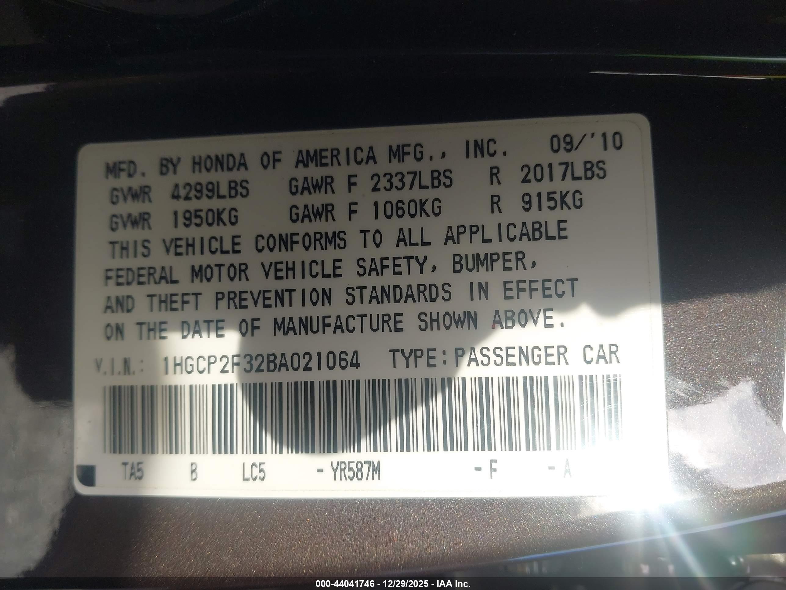 HONDA ACCORD image 9