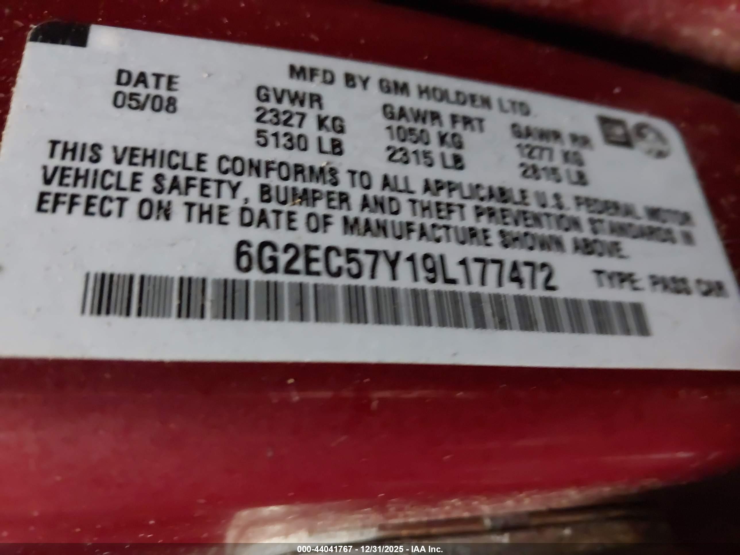 PONTIAC G8 image 9