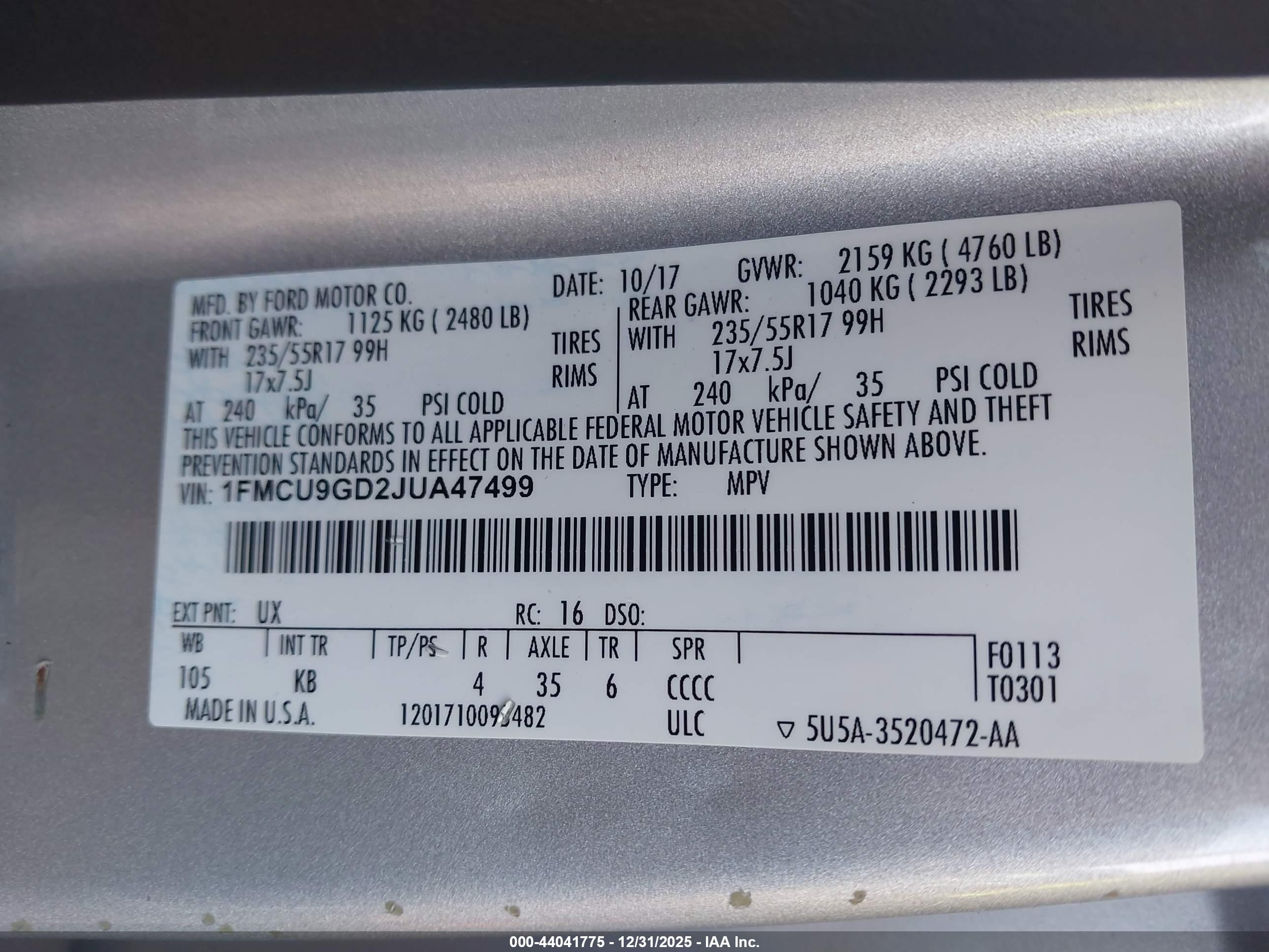 FORD ESCAPE image 9