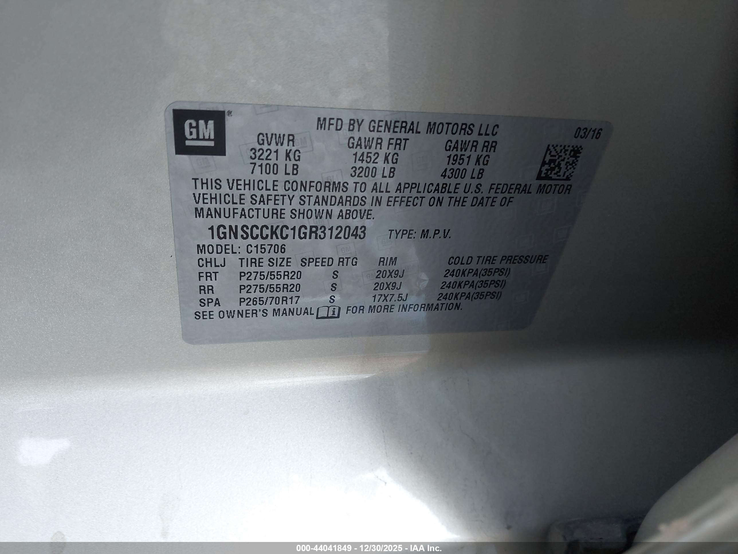 CHEVROLET TAHOE image 9