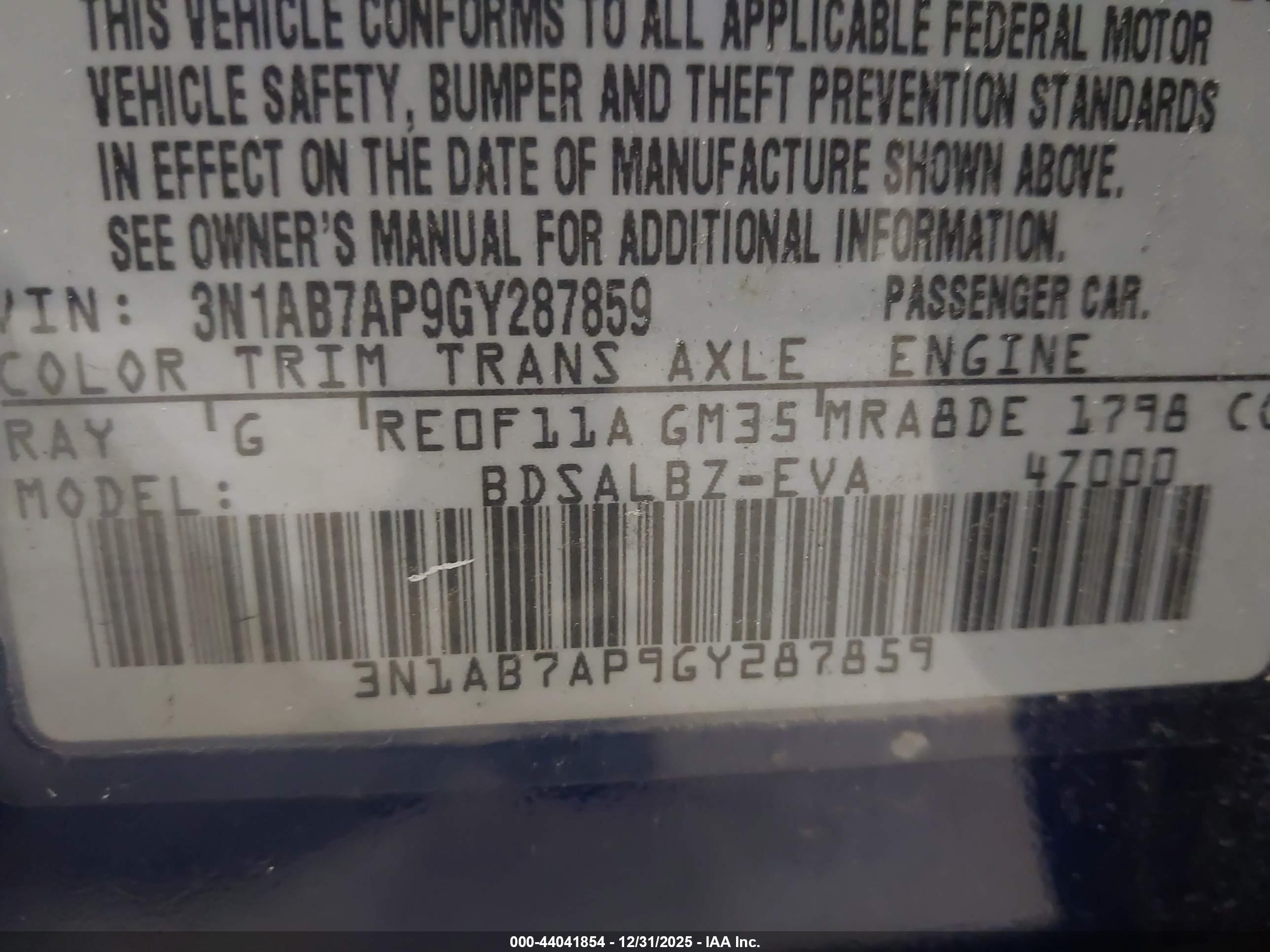 NISSAN SENTRA image 9