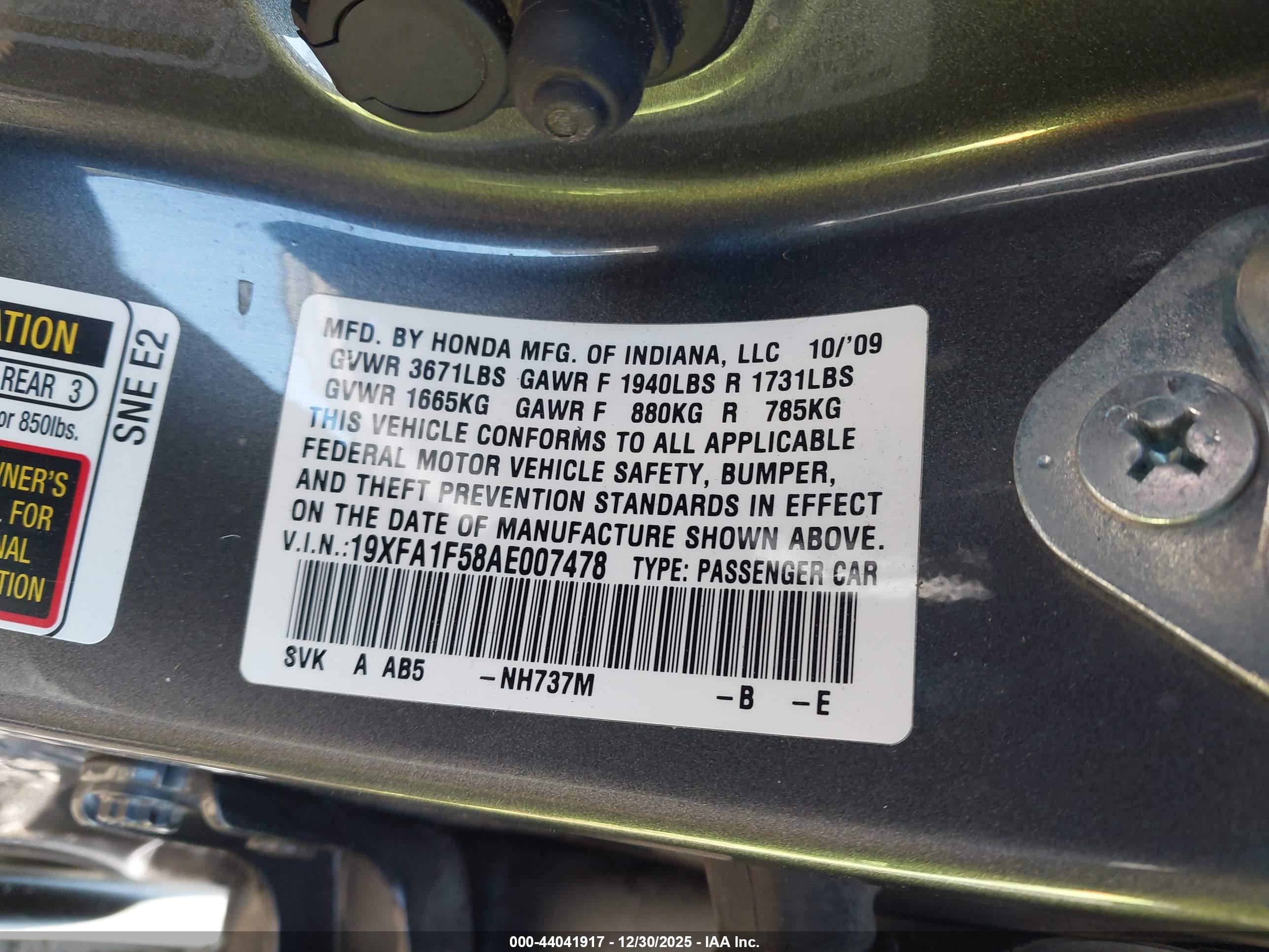 HONDA CIVIC image 9