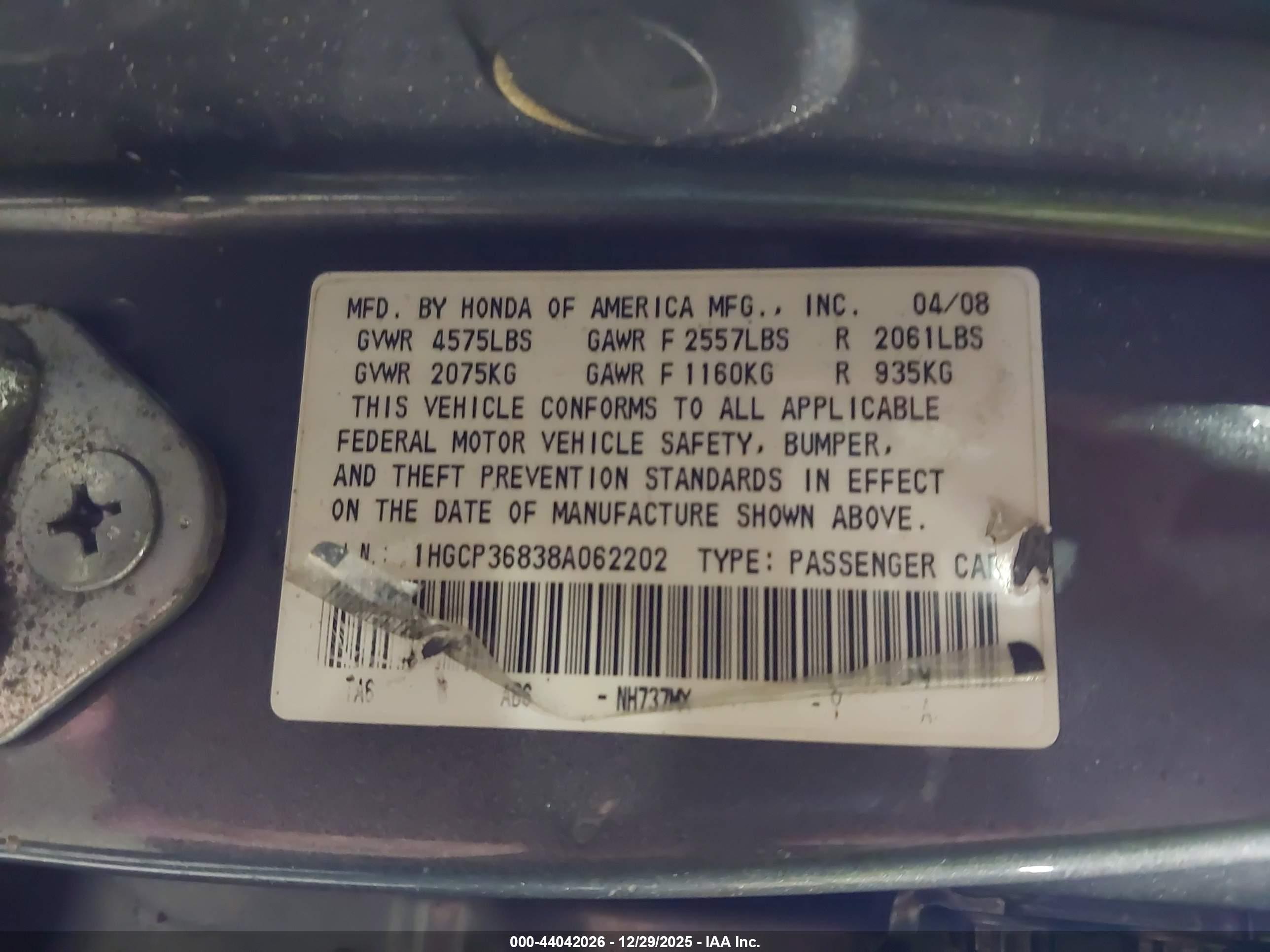 HONDA ACCORD image 9