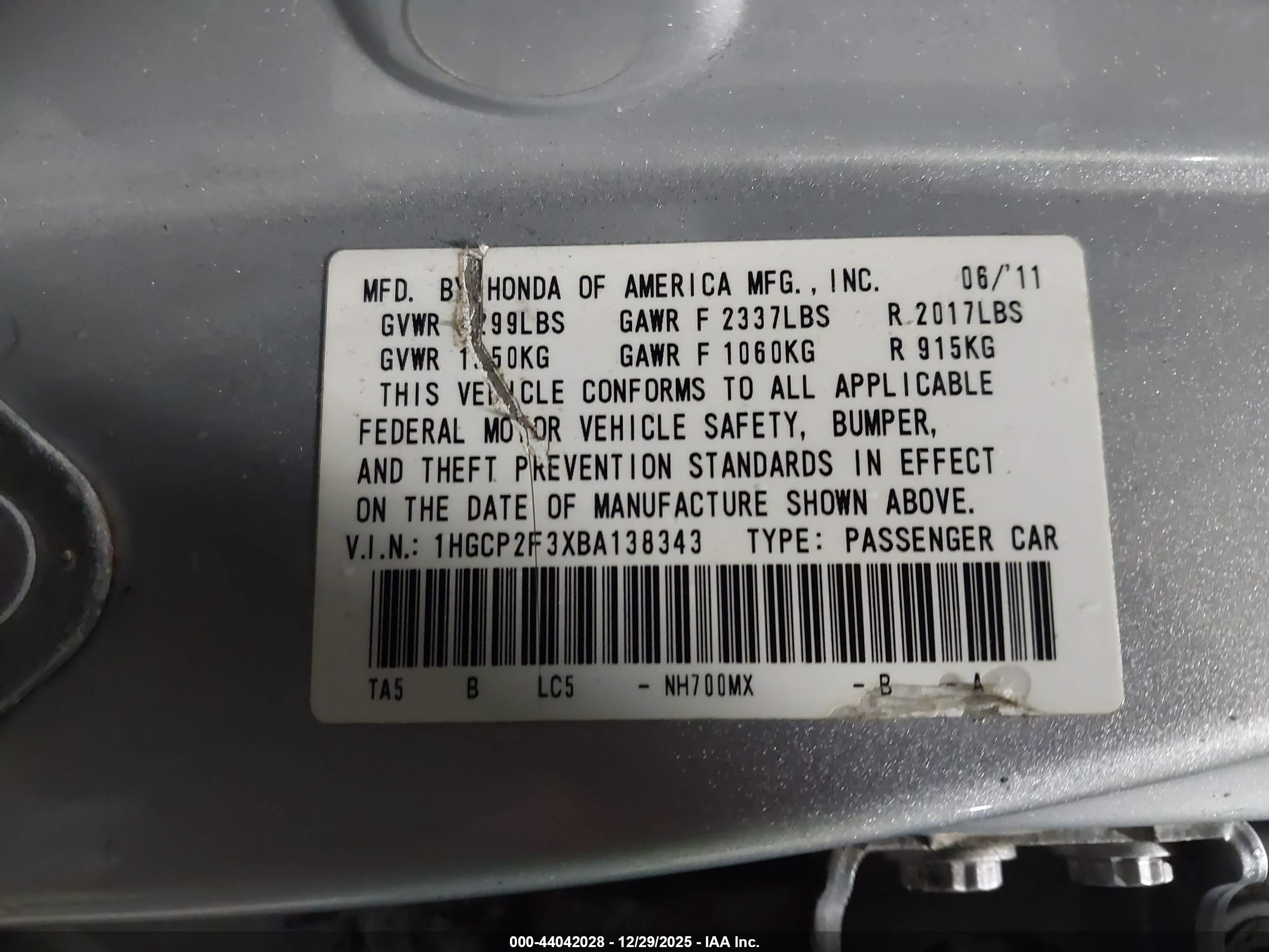 HONDA ACCORD image 9