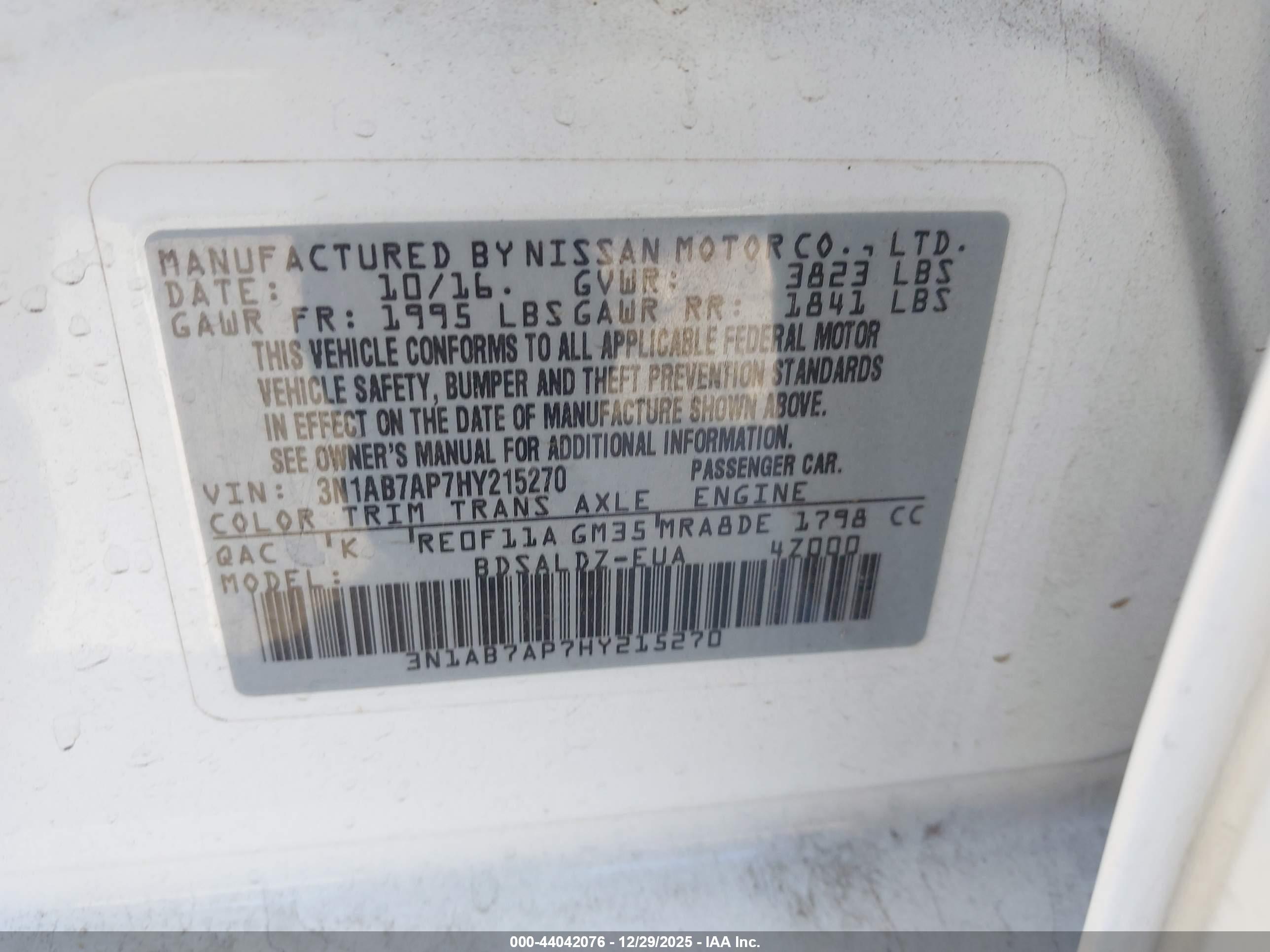 NISSAN SENTRA image 9
