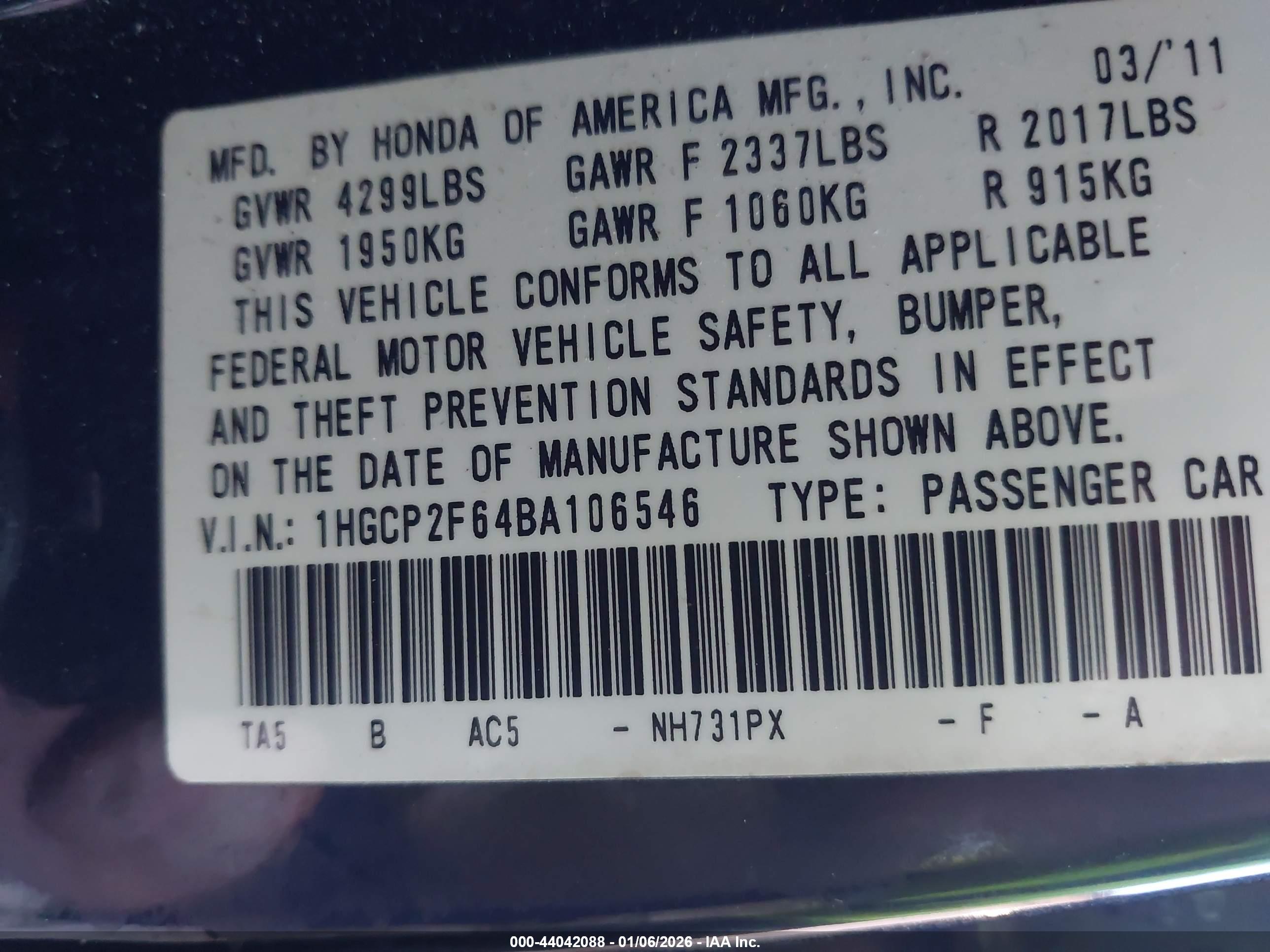 HONDA ACCORD image 9