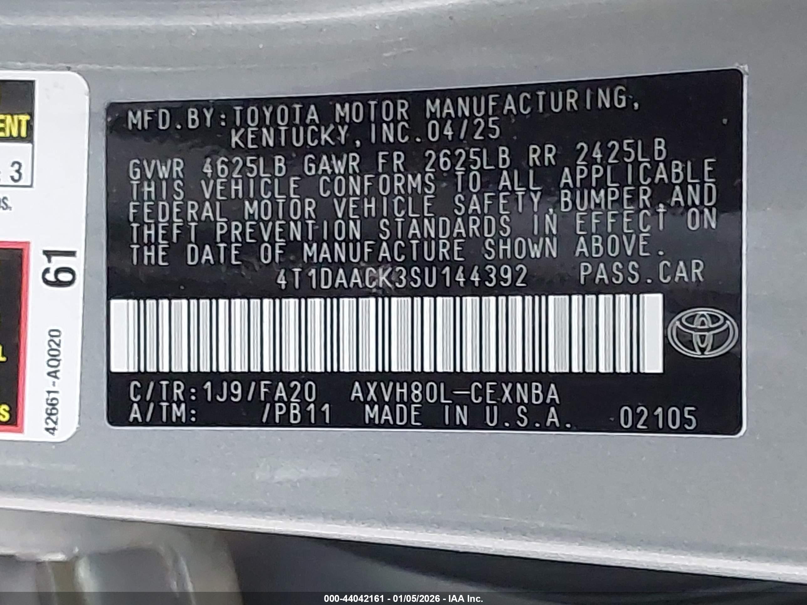 TOYOTA CAMRY image 9