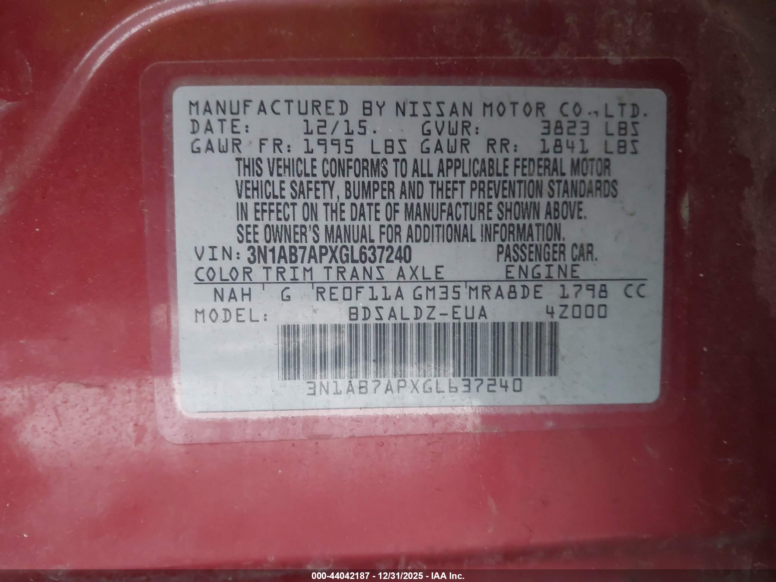 NISSAN SENTRA image 9
