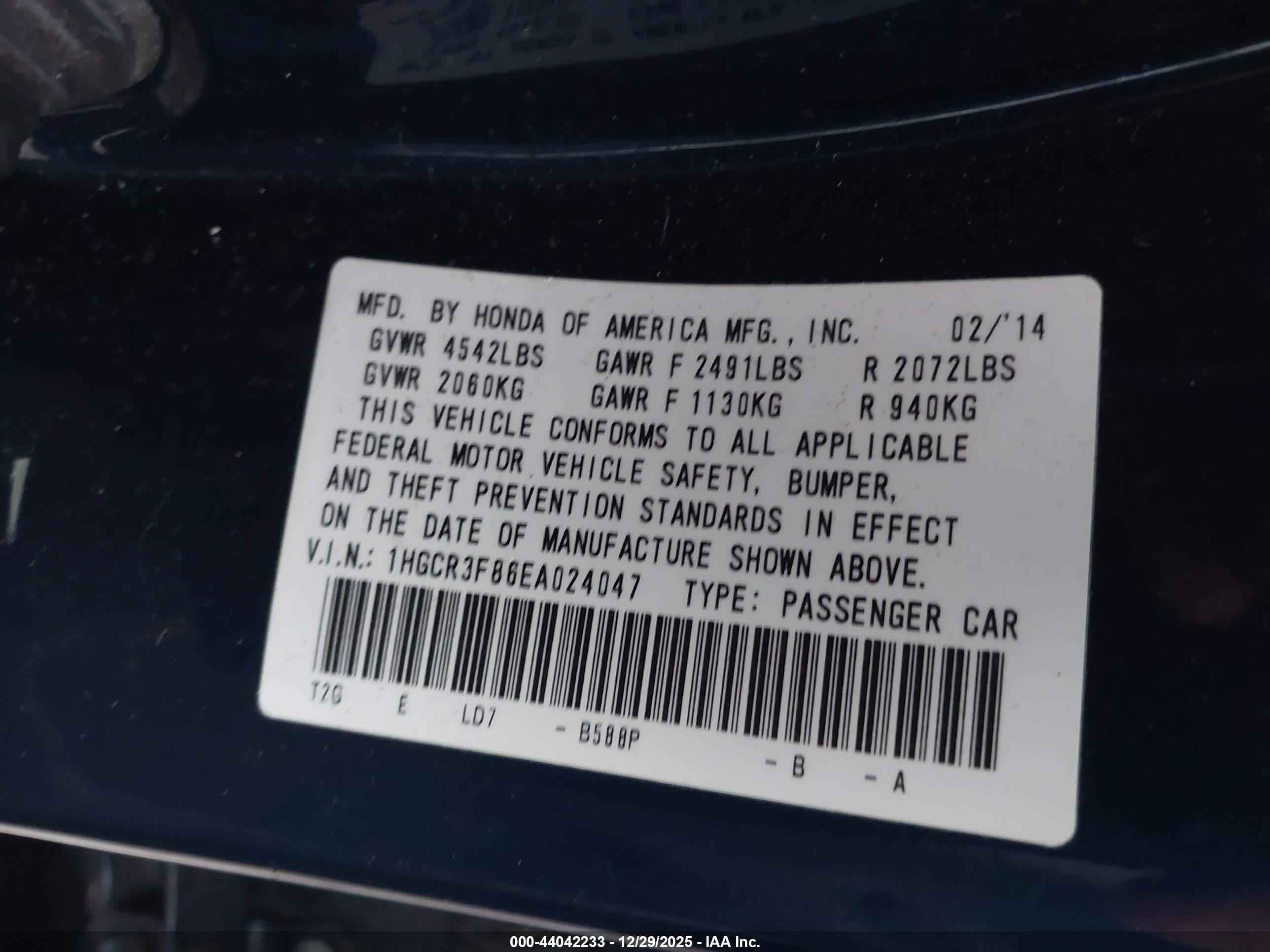 HONDA ACCORD image 9