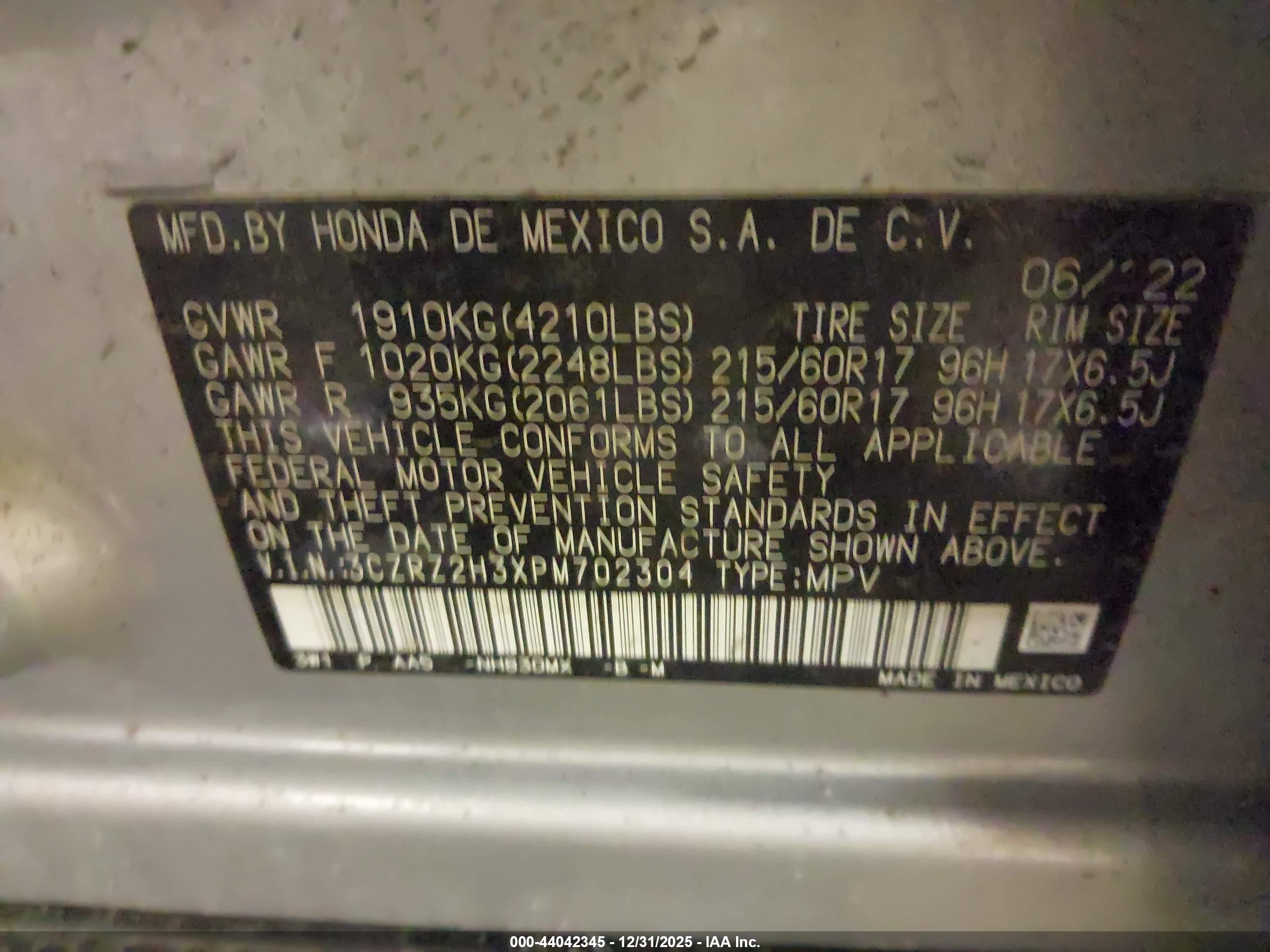 HONDA HR-V image 9