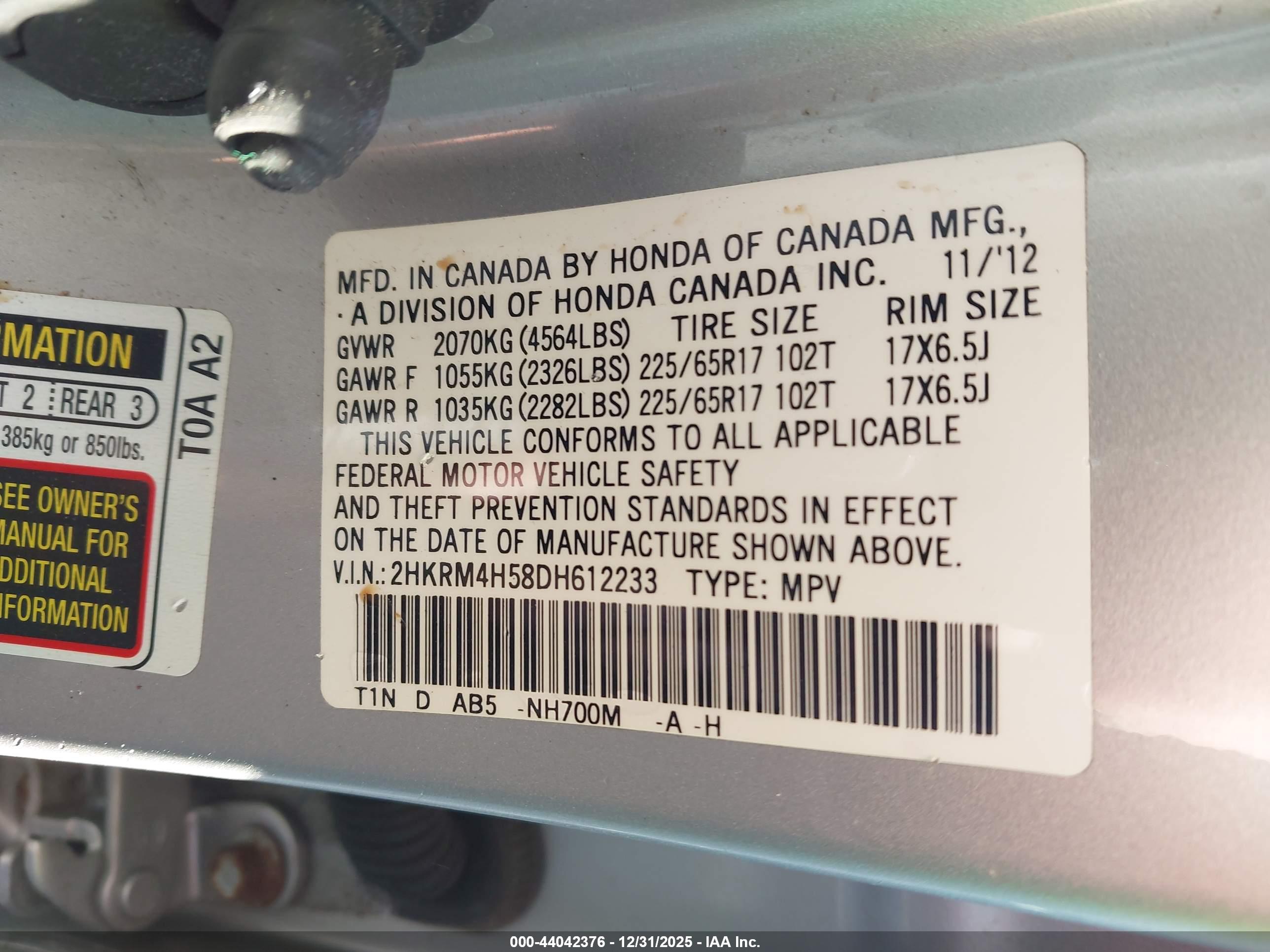 HONDA CR-V image 9