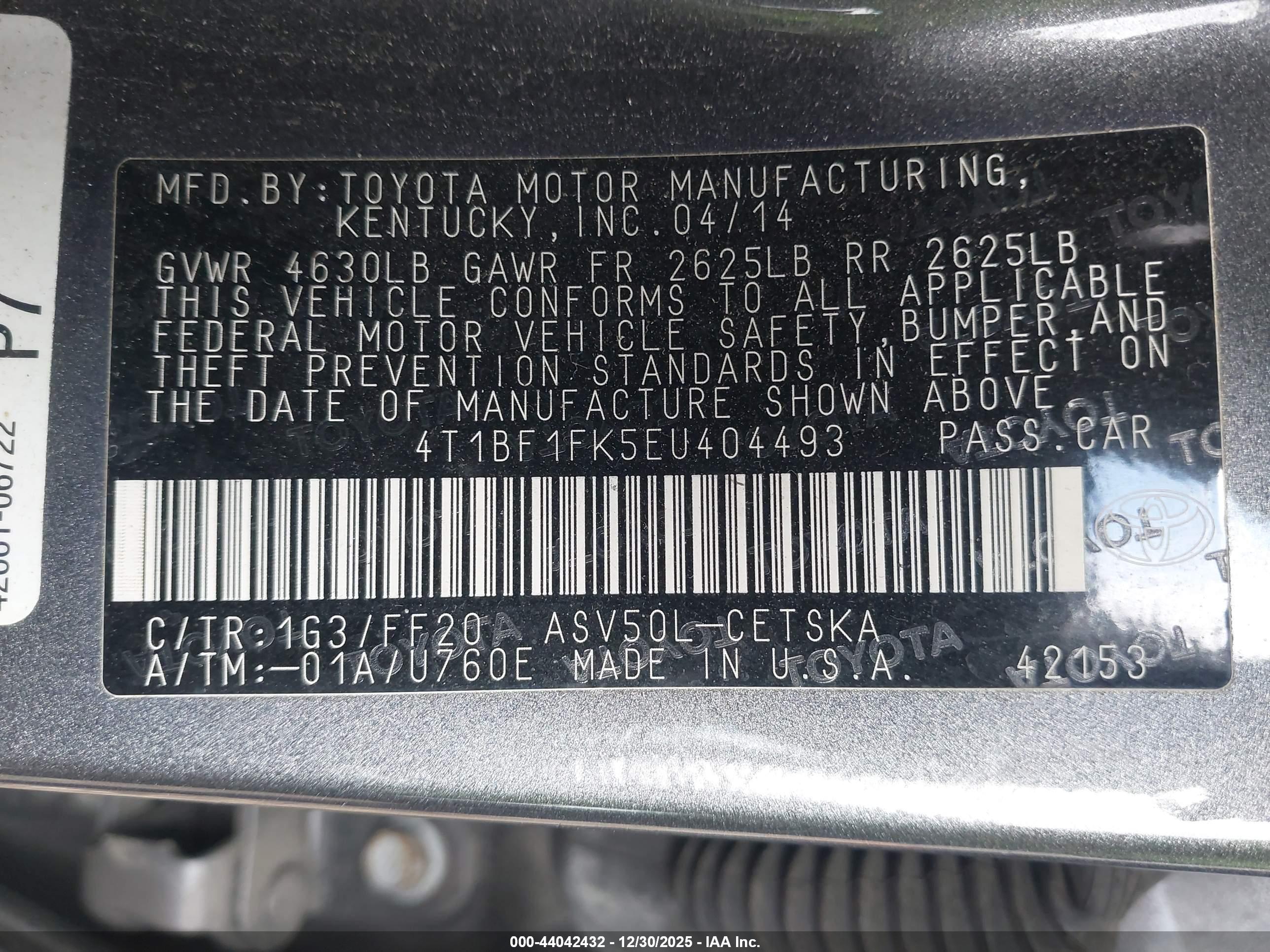 TOYOTA CAMRY image 9