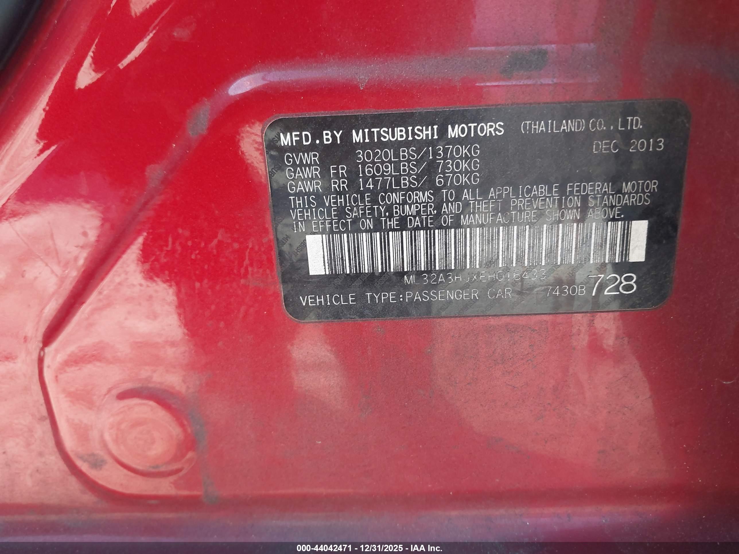 MITSUBISHI MIRAGE image 9