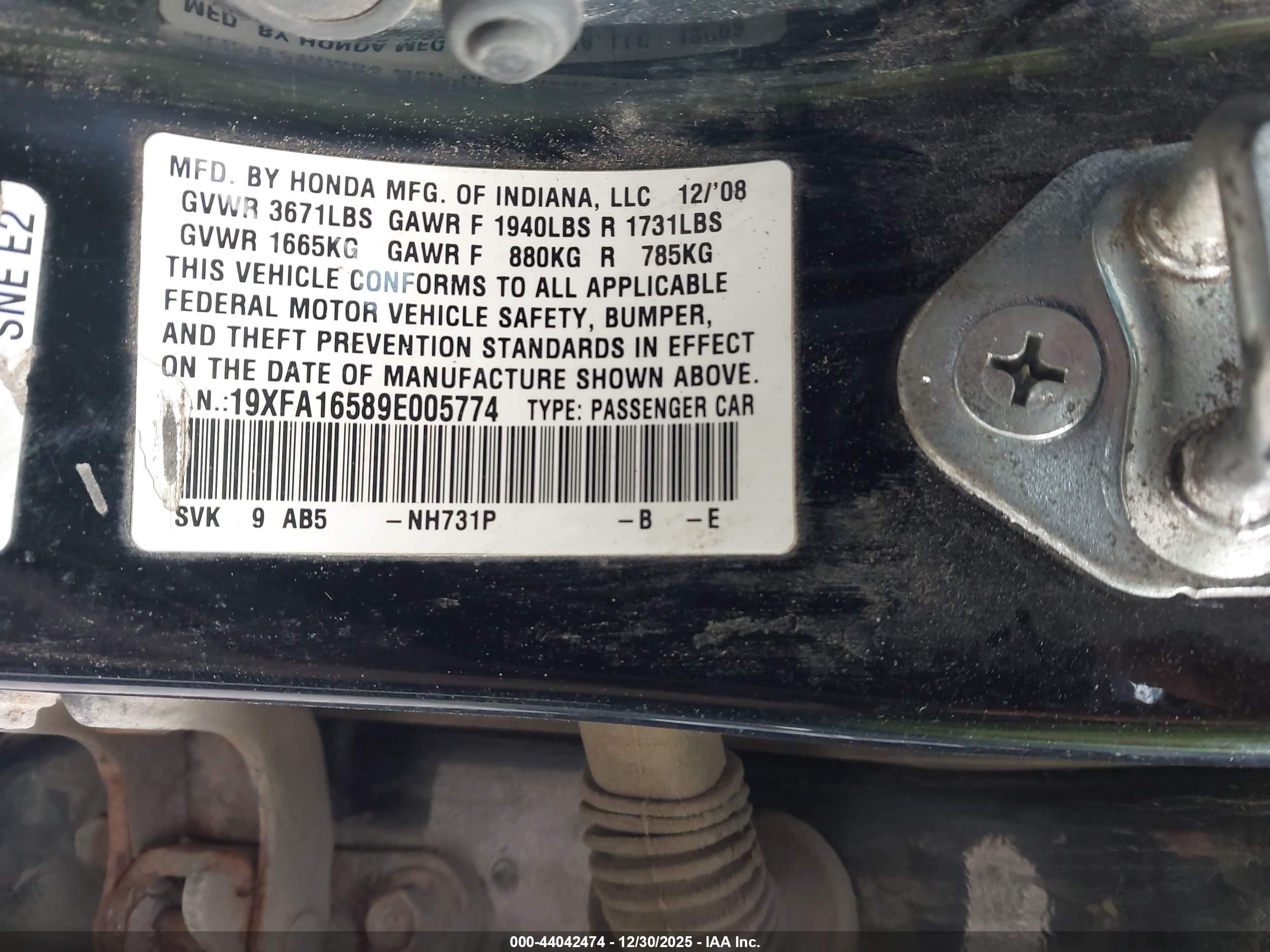 HONDA CIVIC image 9
