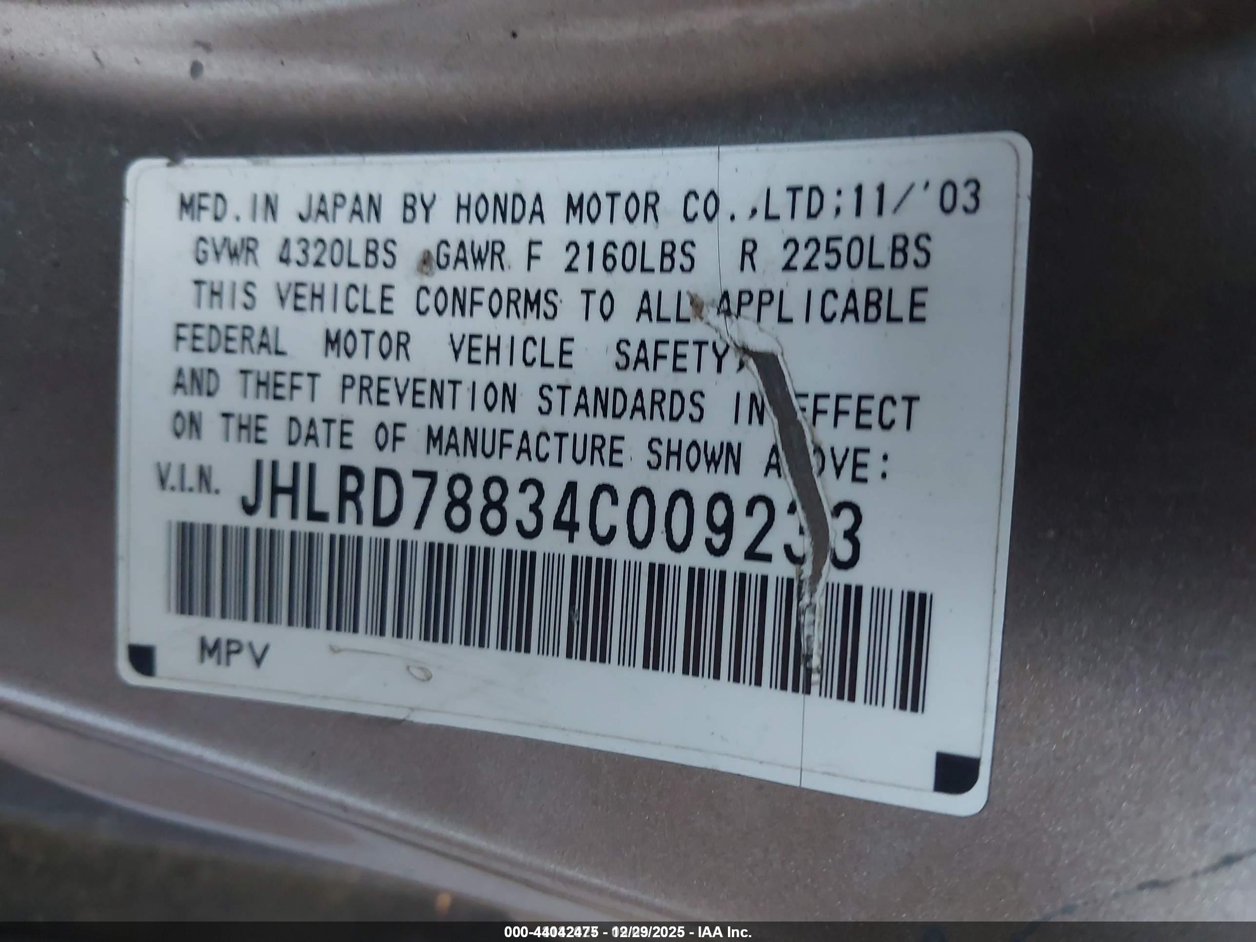 HONDA CR-V image 9
