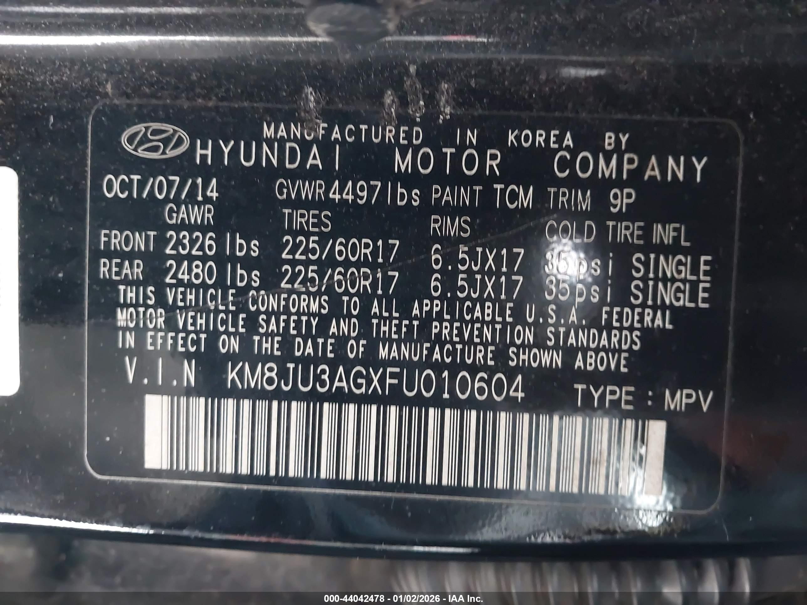 HYUNDAI TUCSON image 9