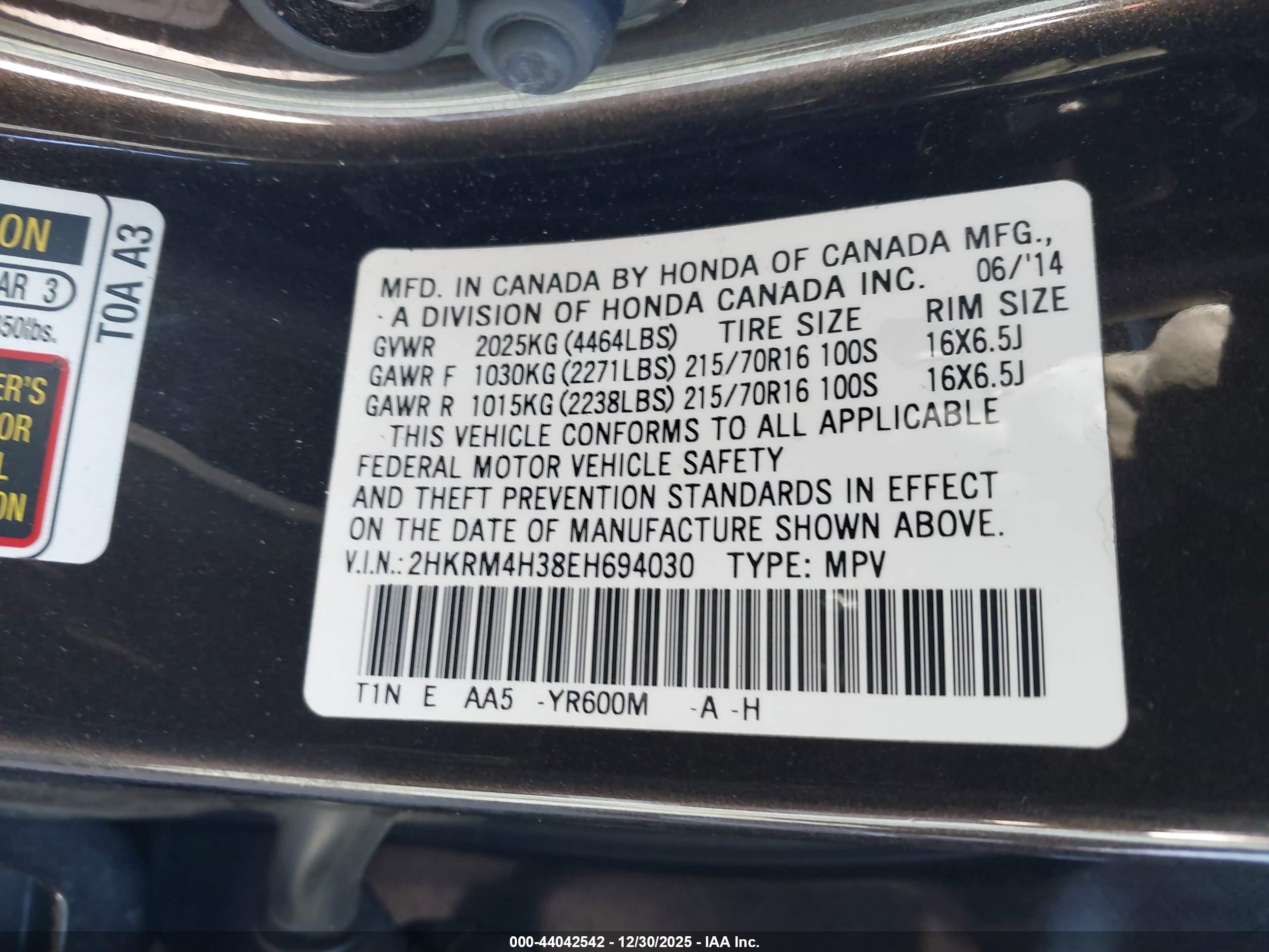 HONDA CR-V image 9