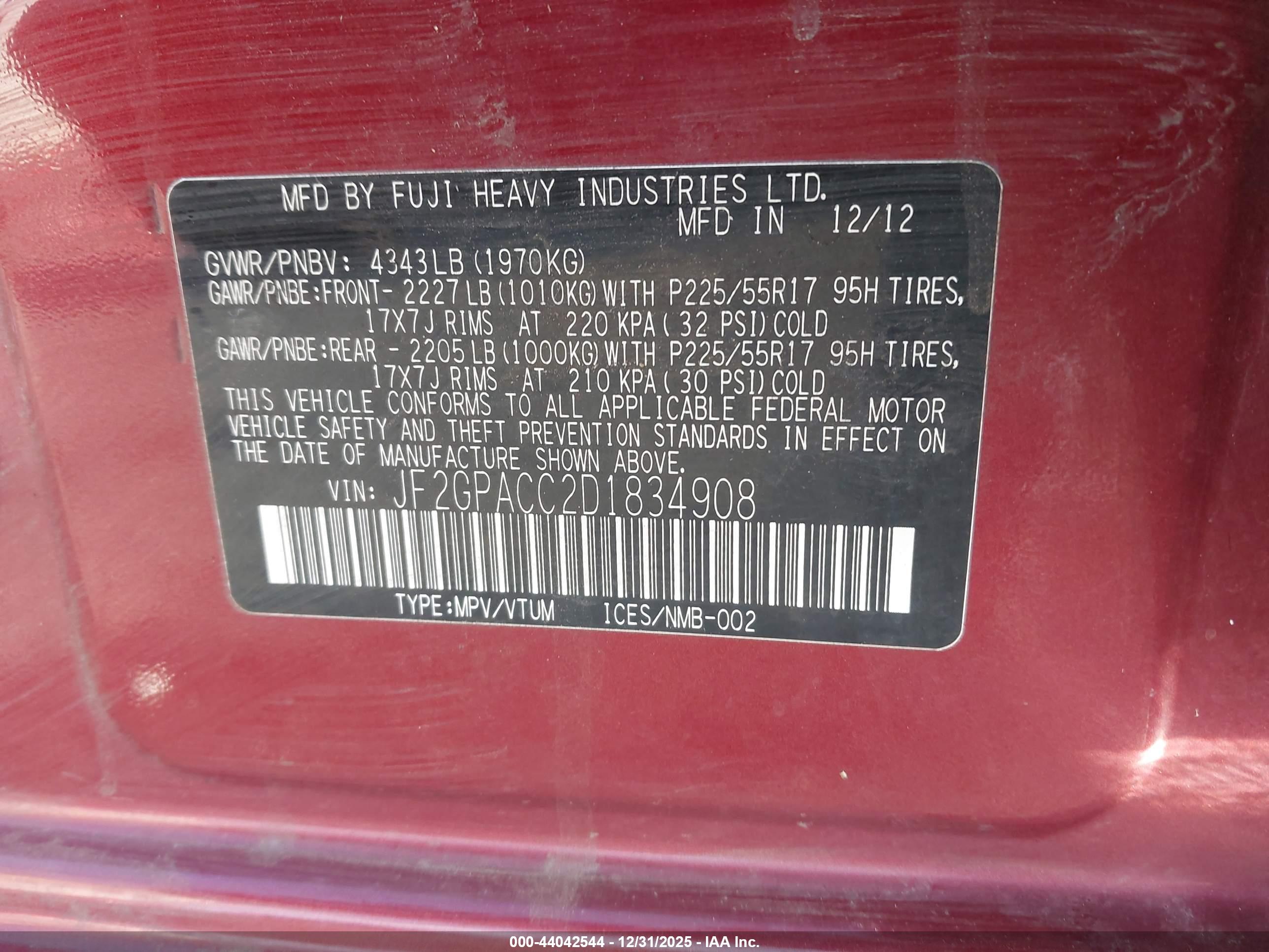 SUBARU XV image 9