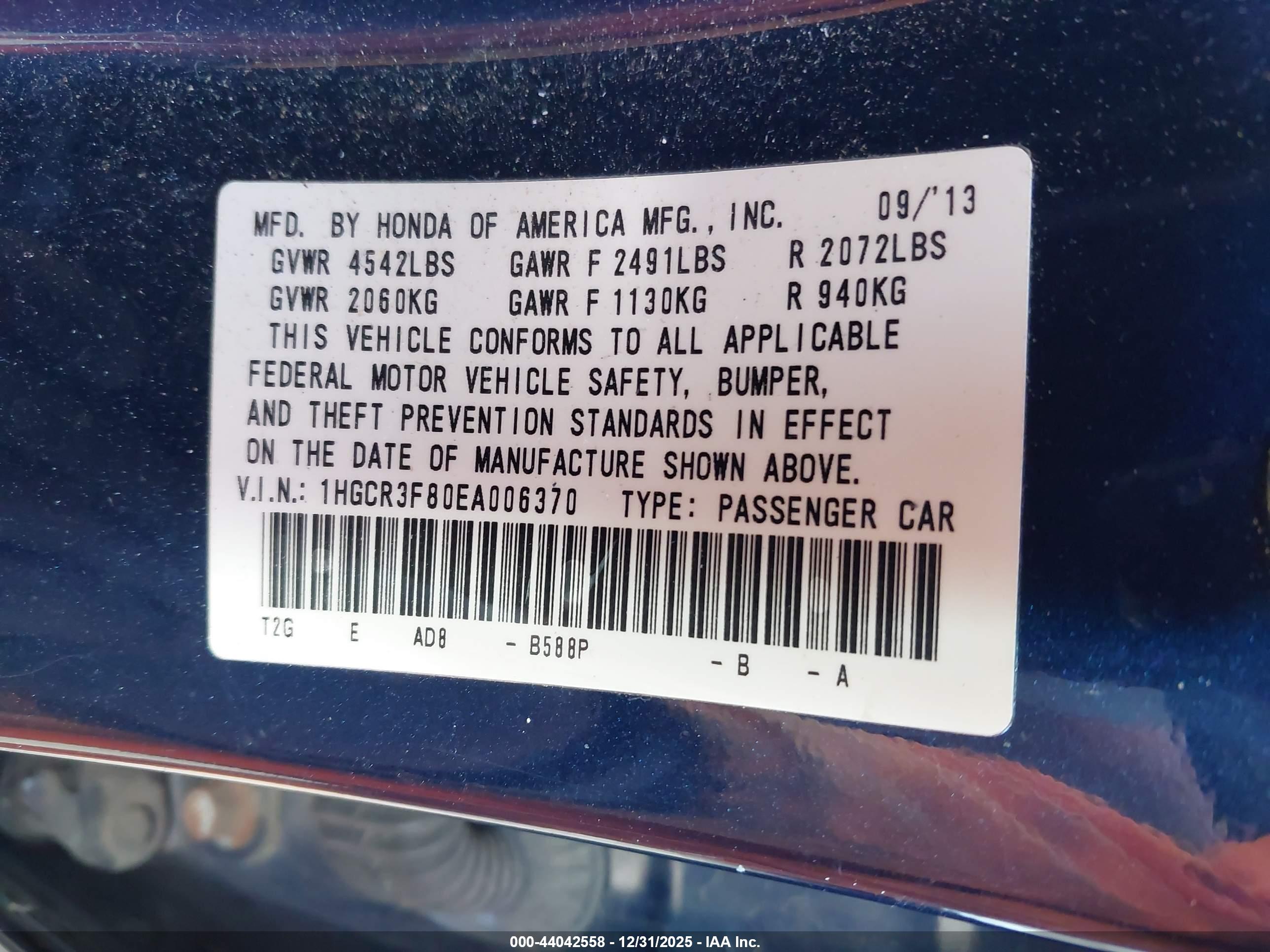HONDA ACCORD image 9