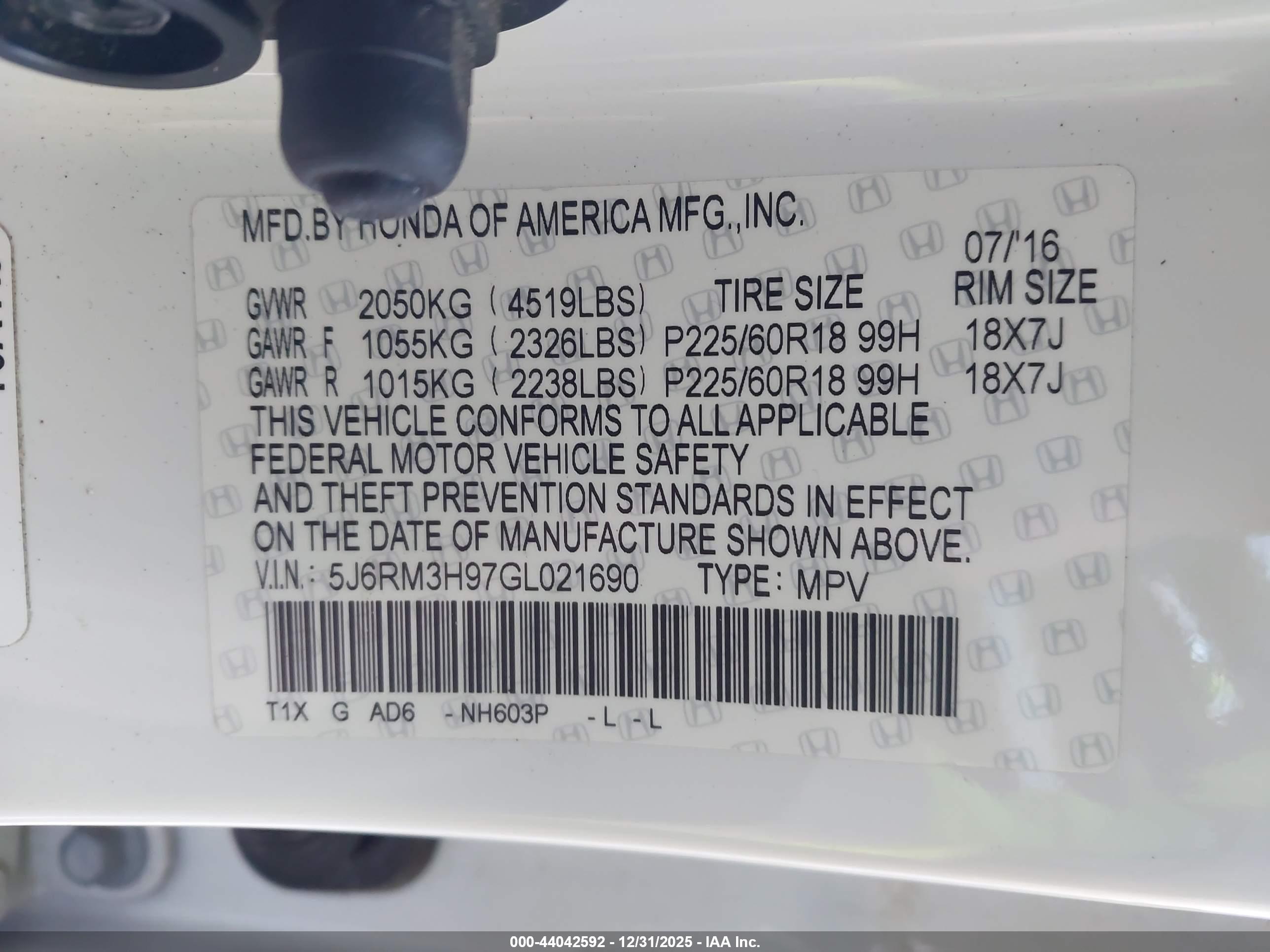 HONDA CR-V image 9