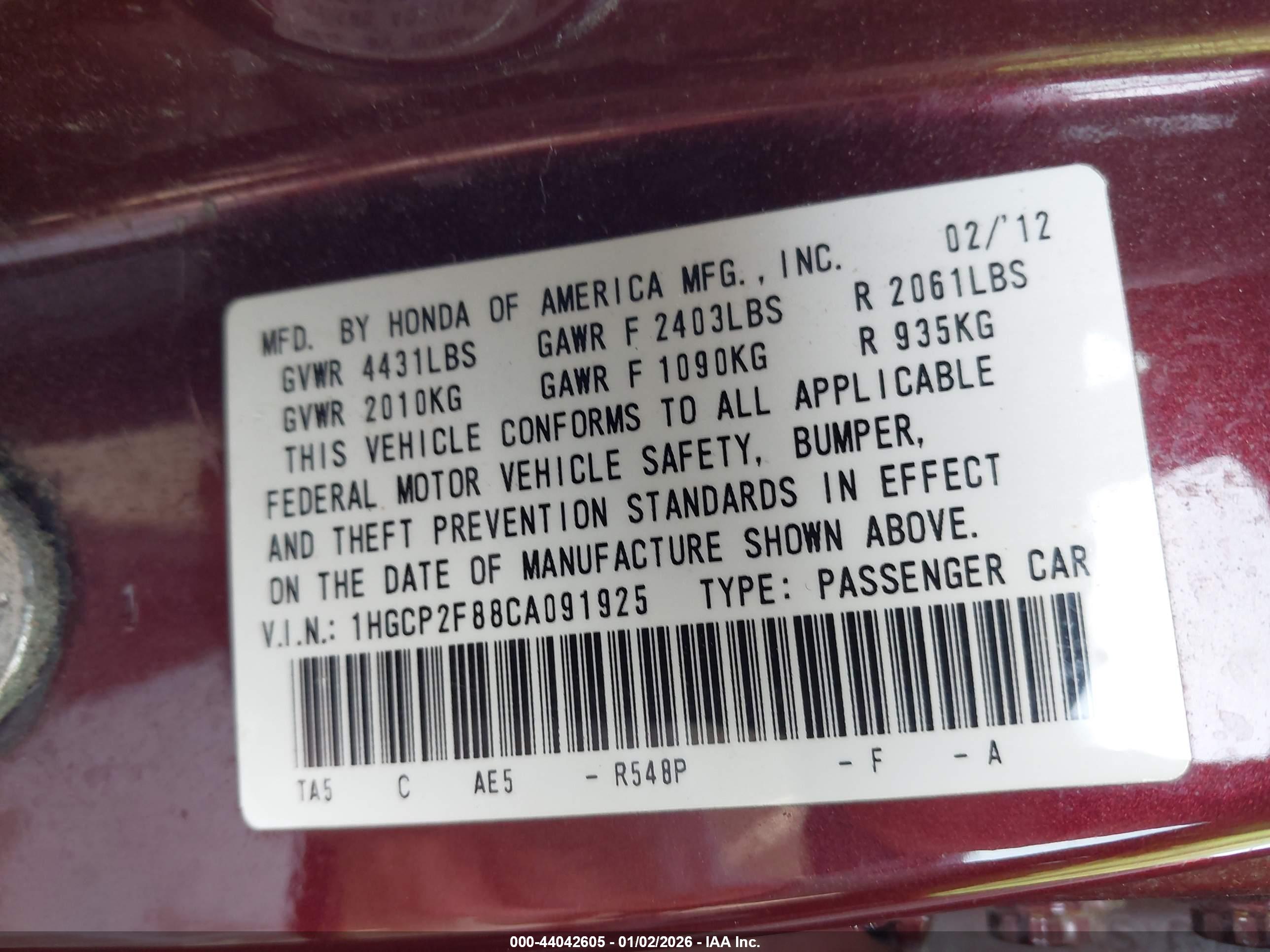 HONDA ACCORD image 9