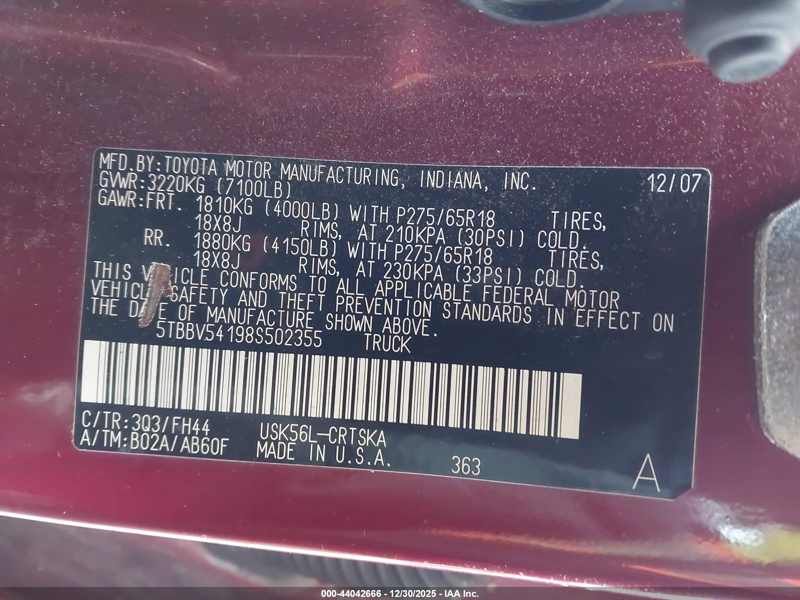TOYOTA TUNDRA image 9