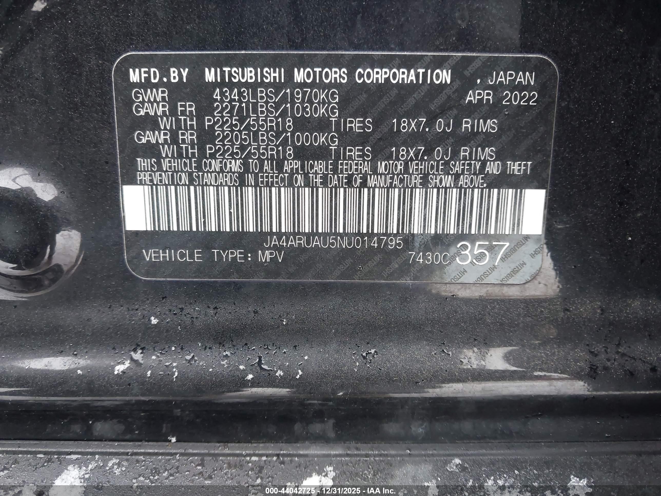 MITSUBISHI OUTLANDER image 9