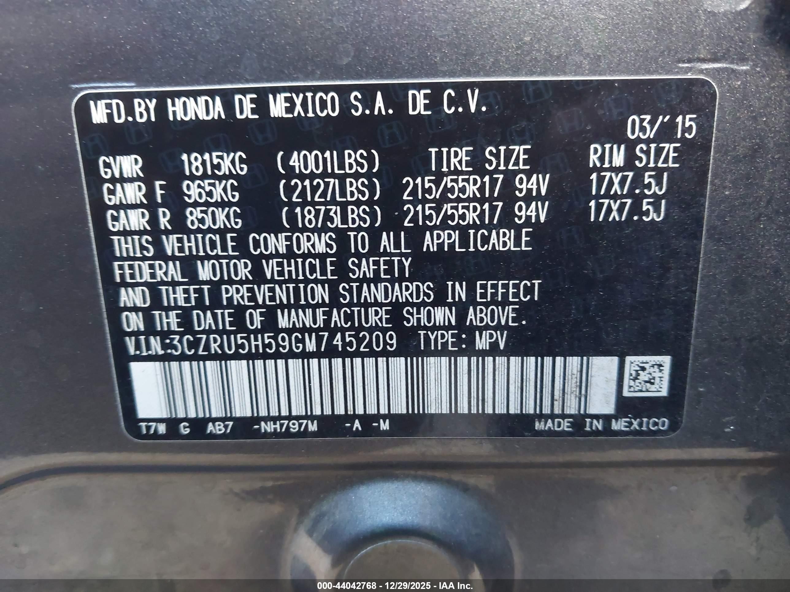 HONDA HR-V image 9