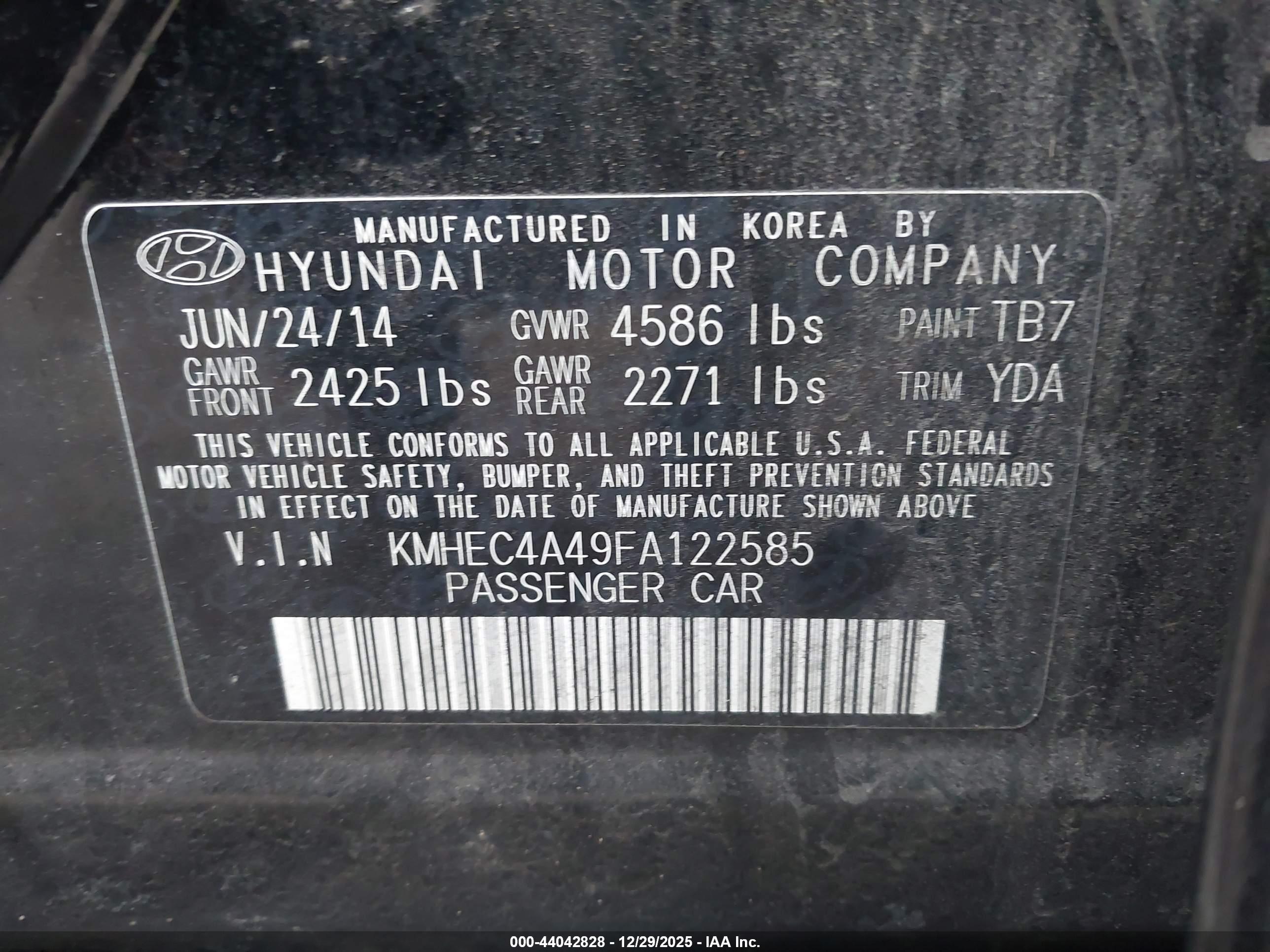 HYUNDAI SONATA image 9