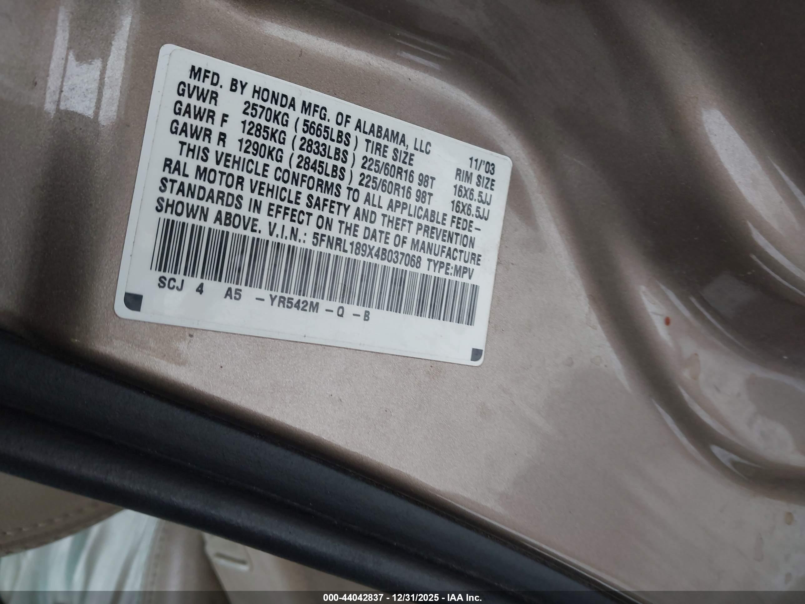 HONDA ODYSSEY image 9
