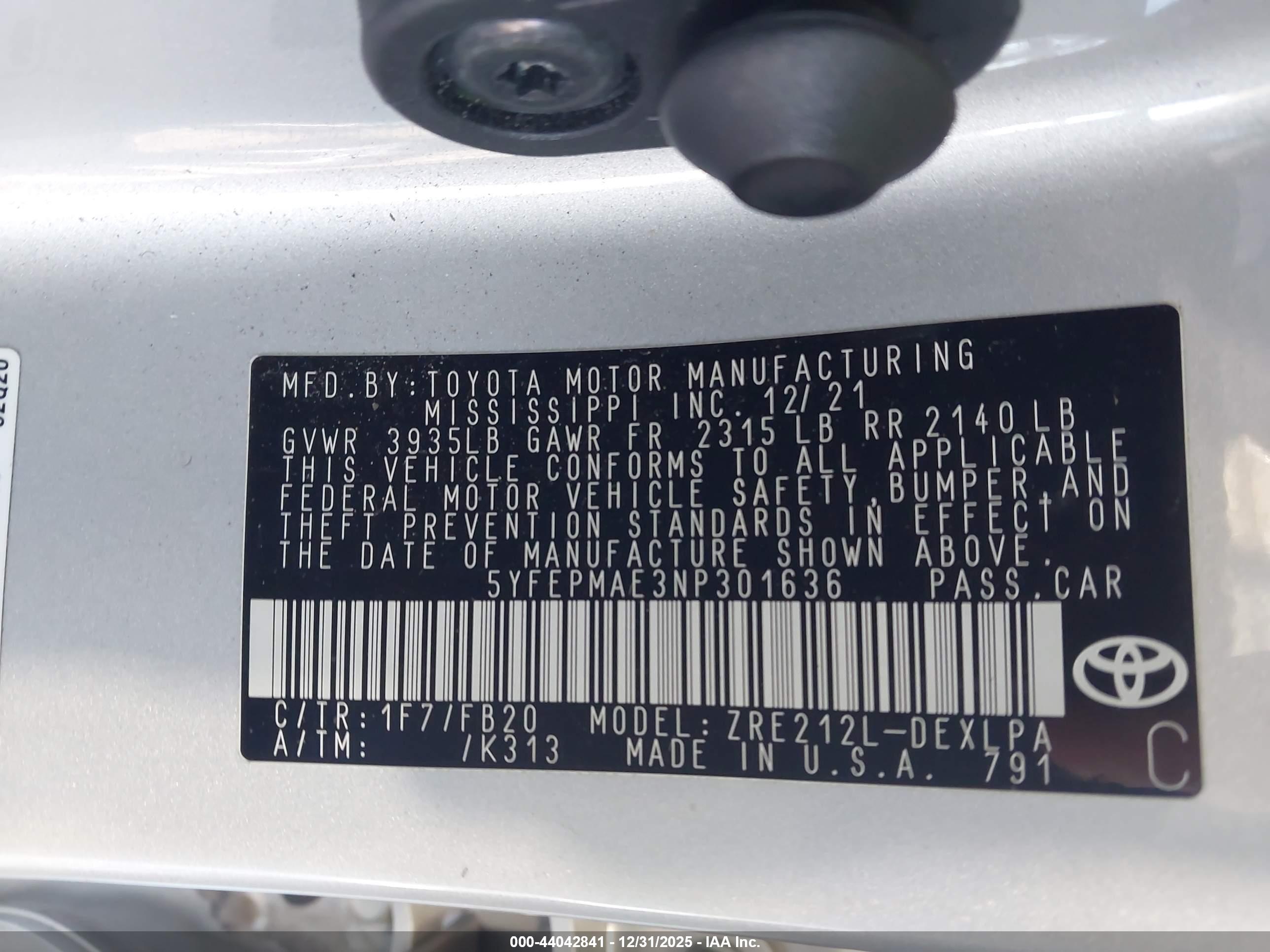 TOYOTA COROLLA image 9