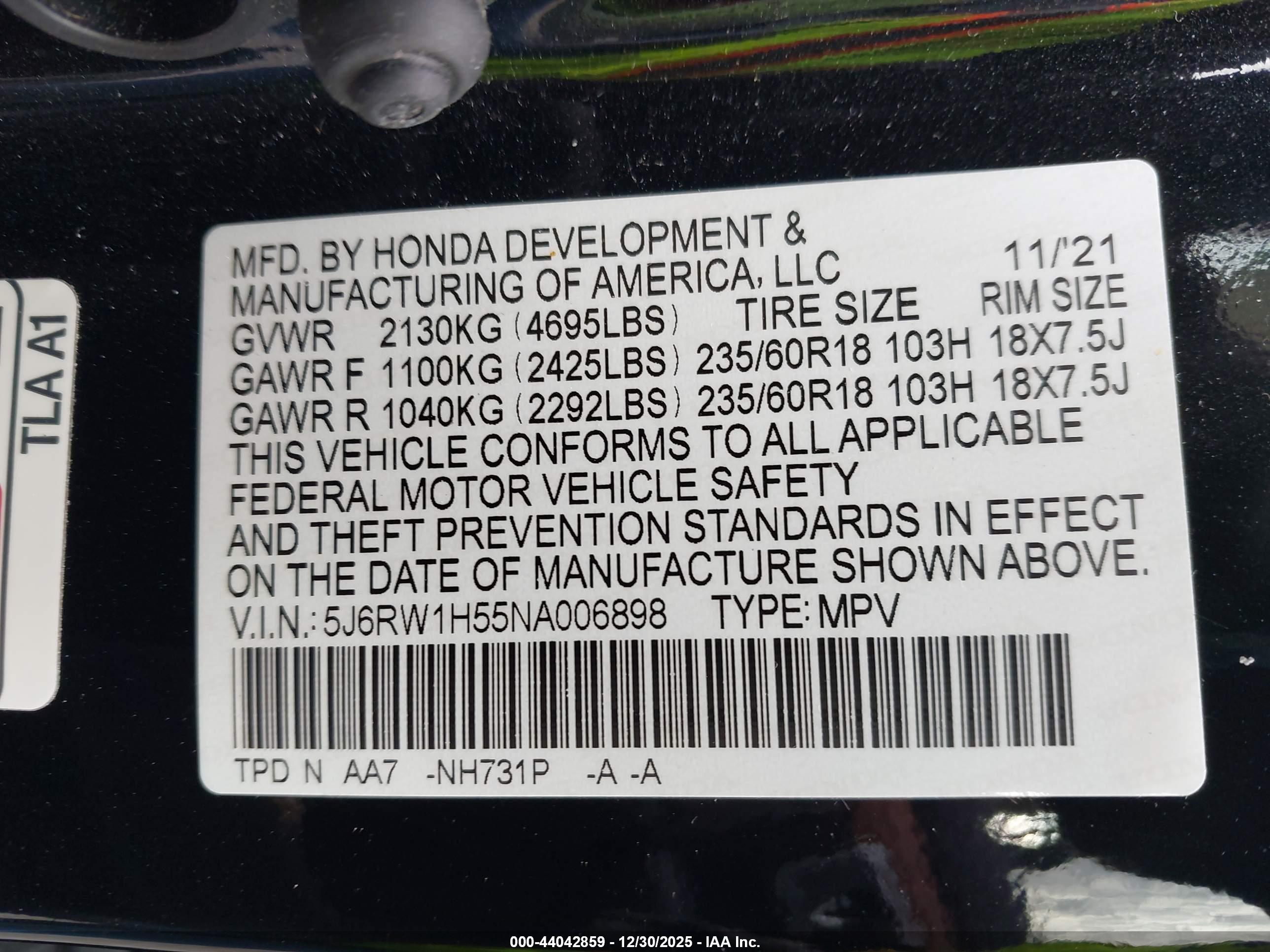 HONDA CR-V image 9