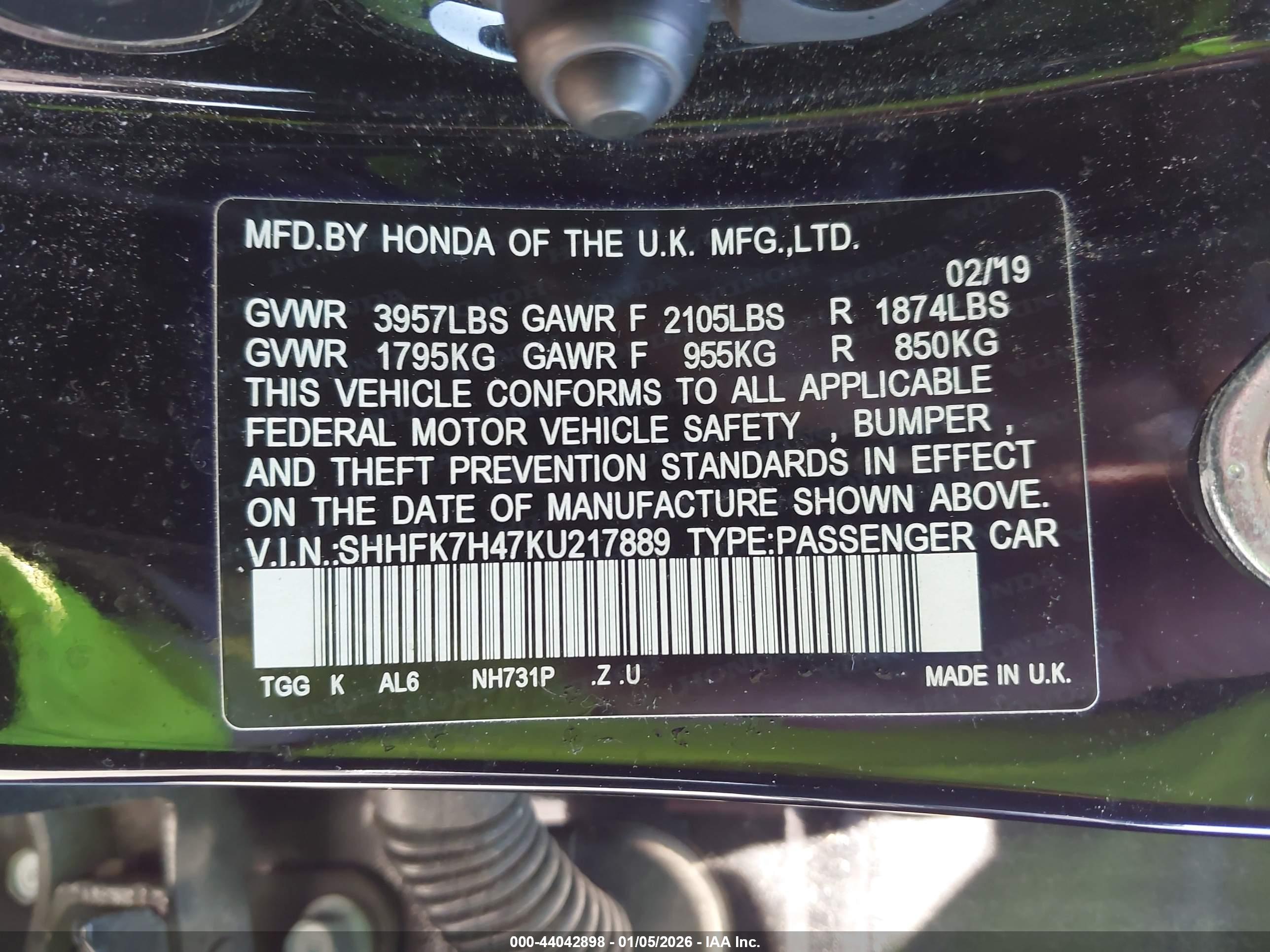 HONDA CIVIC image 9