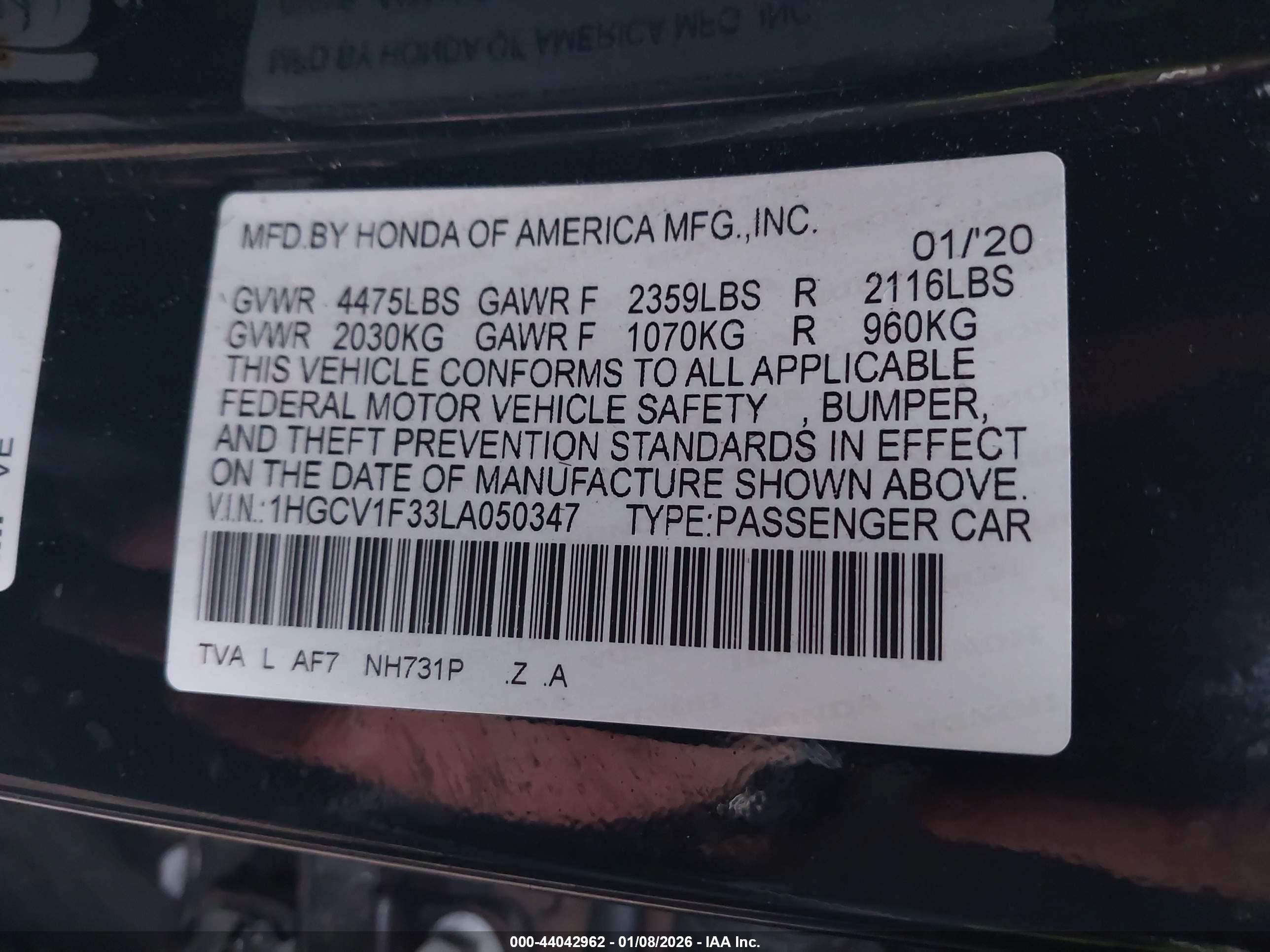 HONDA ACCORD image 9