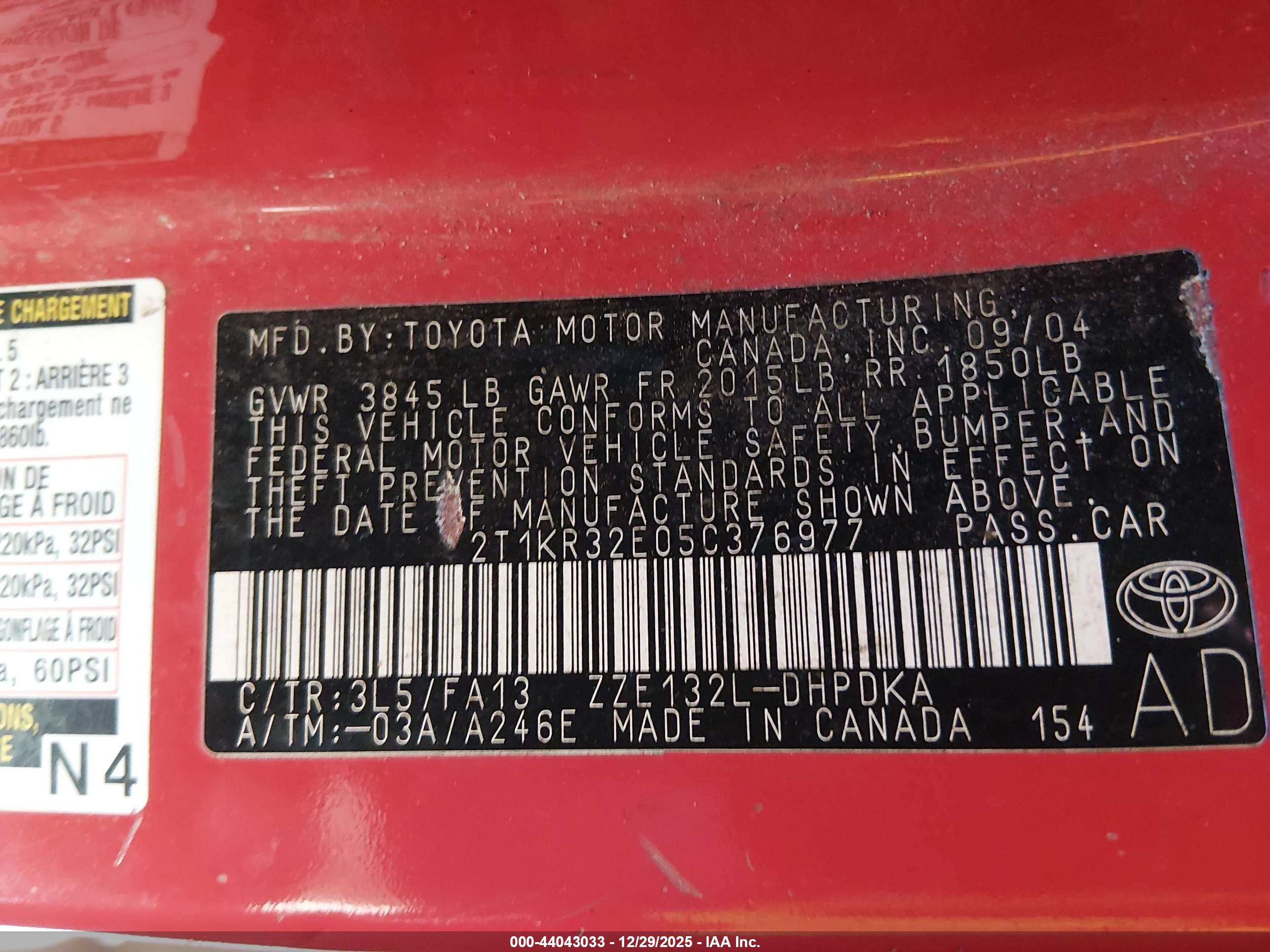 TOYOTA MATRIX image 9